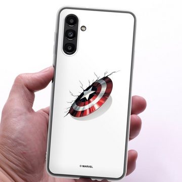 DeinDesign Handyhülle Captain America Offizielles Lizenzprodukt Marvel, Samsung Galaxy A13 5G Silikon Hülle Bumper Case Handy Schutzhülle