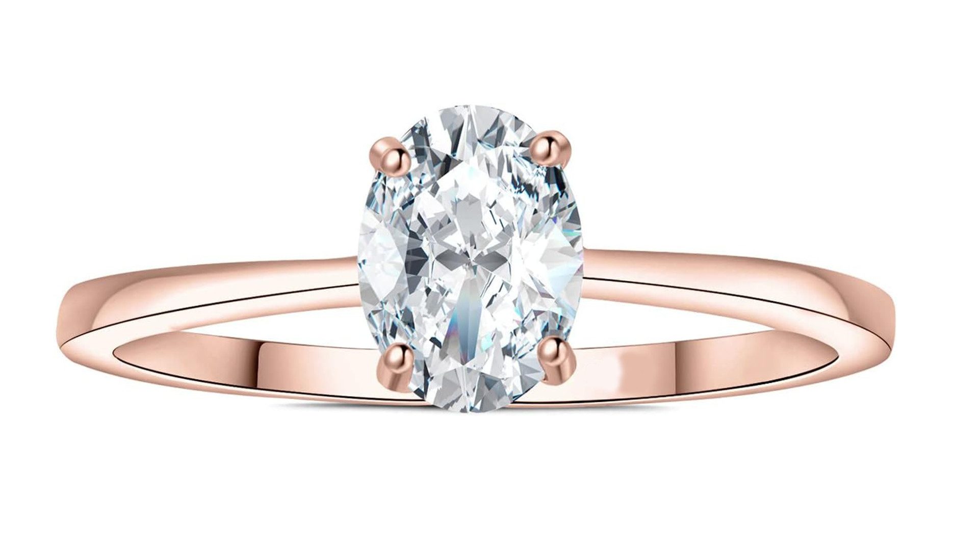 Jumpeak Trauring Lm Labor gezüchteter Diamant,1ct,D,VS1,2EX,Damen-Diamantring, Ehering, Damen geschenk, Liebes geschenk für sie,Geschenk für muttertag