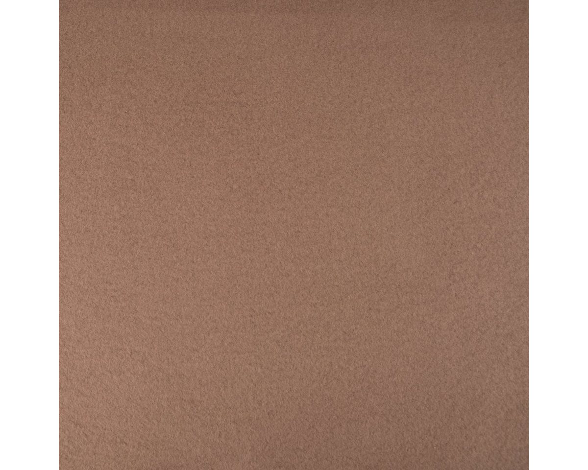 Thumbnail - SCHÖNER LEBEN. Stoff Baumwollfleece Fleecestoff aus Baumwolle gebürstet uni taupe-braun 1, allergikergeeignet
