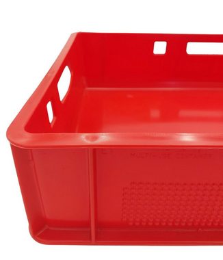BURI Transportbehälter 5x Eurofleischkiste rot E1