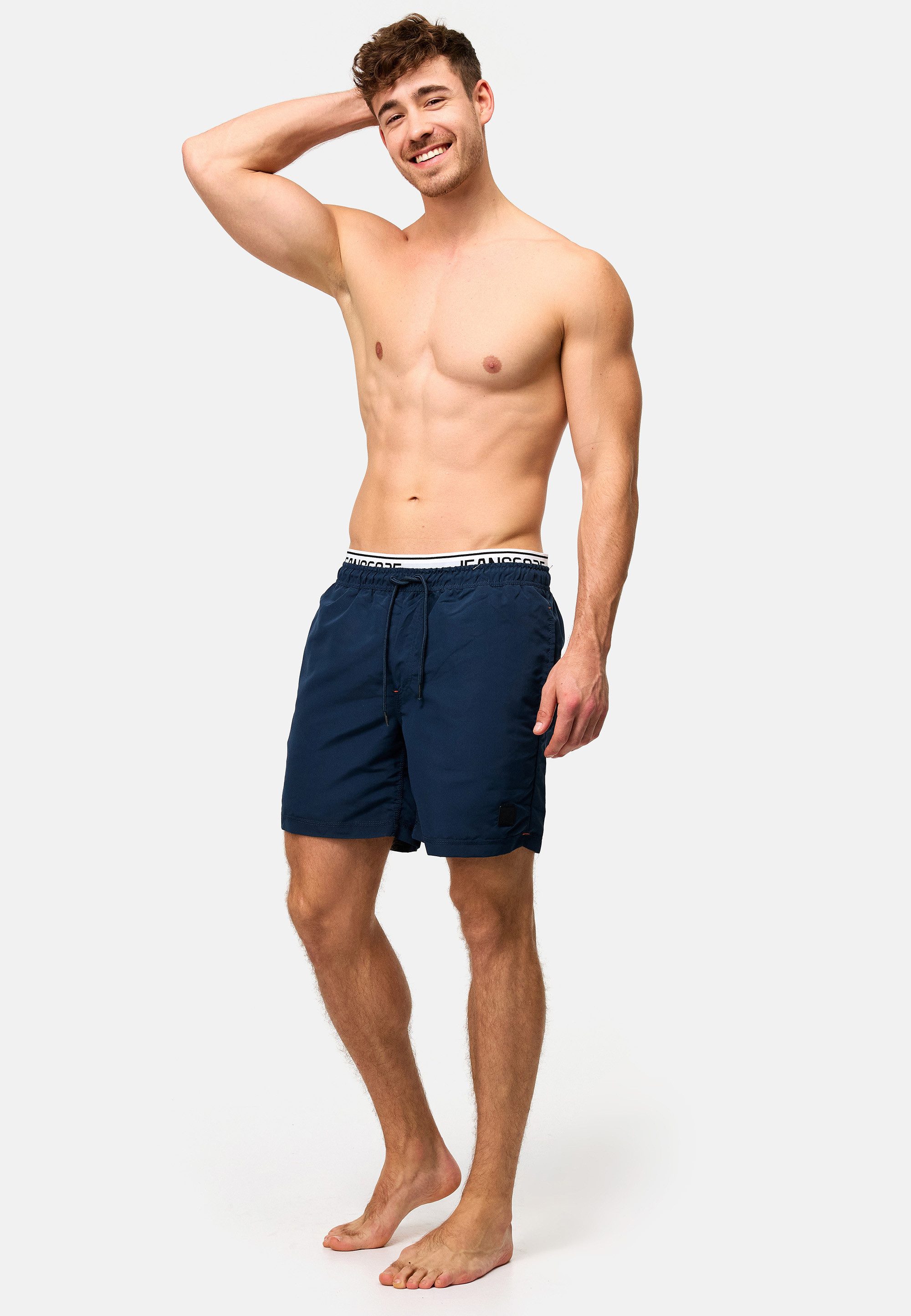 INDICODE Badeshorts Herren Solomon Schwimmshorts mit elastischem Bund und Kordelzug – Bild 5 von 5