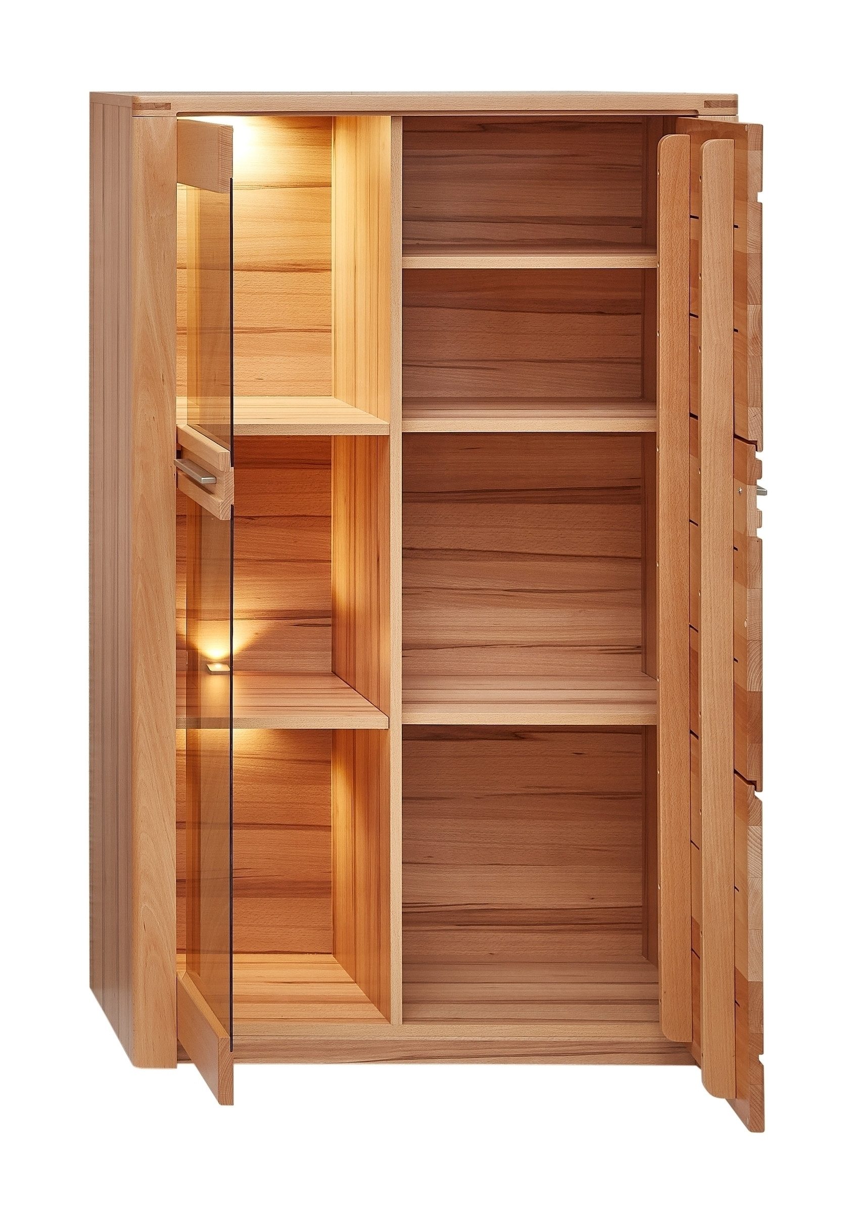 Innostyle Stauraumvitrine 2 Türen, mit LED, FSC, Kernbuche teilmassiv - 85x günstig online kaufen