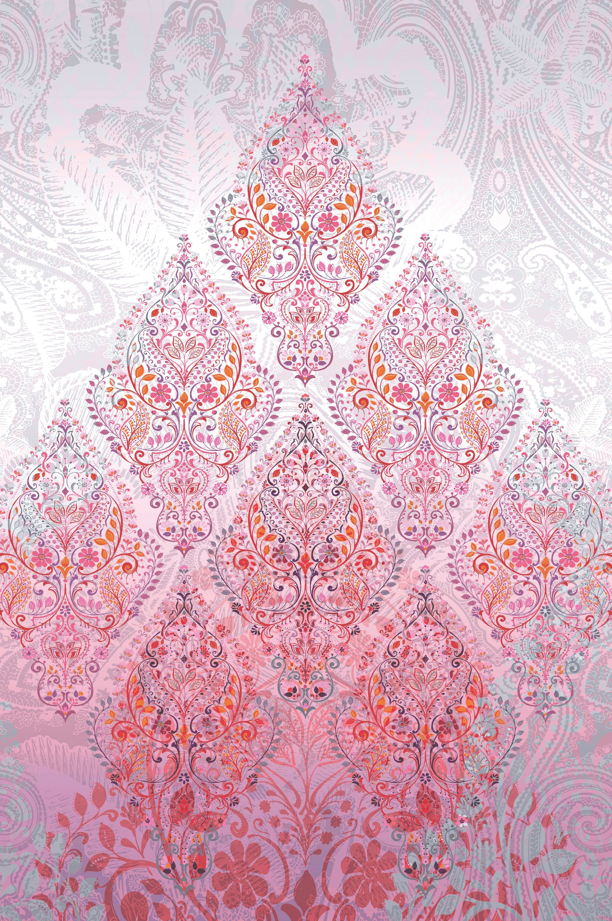 Plaid 4223, fleuresse, Mako Satin, Baumwolle, 135x200, 155x220, 200x200cm, Reißverschluss