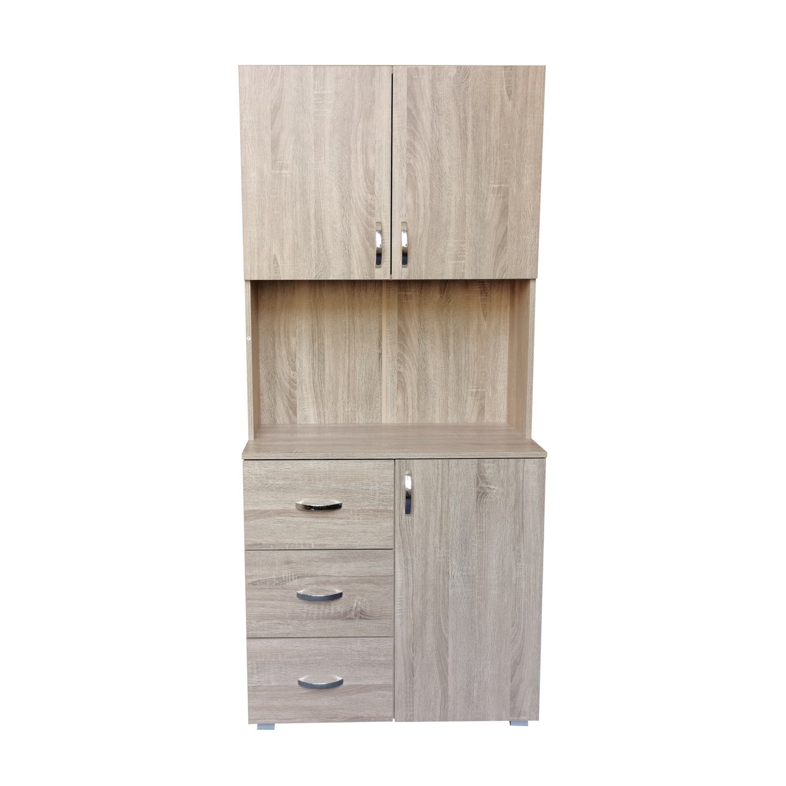 HTI-Living Hochschrank Küchenschrank Sonoma Blanca (Stück, 1x Schrank Blanca, ohne Dekoration) Küchenbuffet Hochschrank