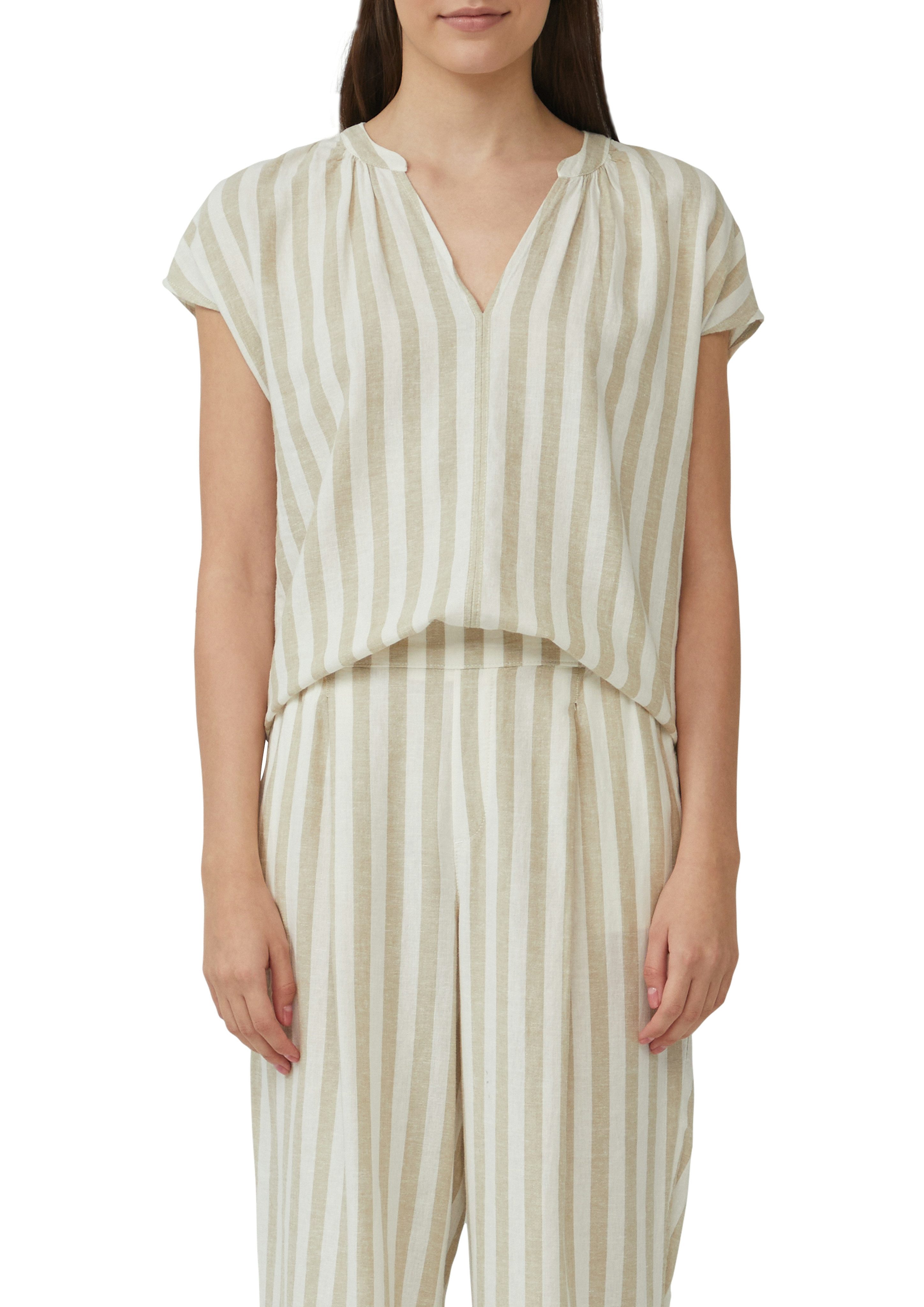 s.Oliver Kurzarmbluse mit All-Over Print günstig online kaufen