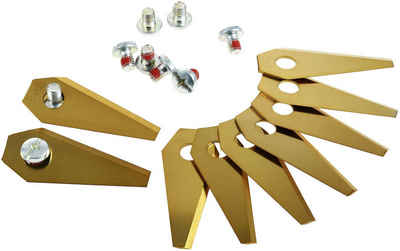 Powery Rasenmähermesser 9 Ersatz-Messer Titan Klingen 1mm für Bosch Indego Gold