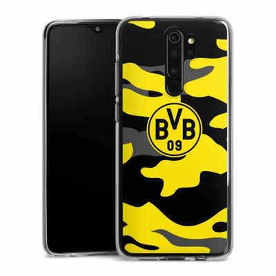 DeinDesign Handyhülle BVB Borussia Dortmund Fanartikel BVB Camo, Xiaomi Redmi Note 8 Pro Silikon Hülle Bumper Case Handy Schutzhülle