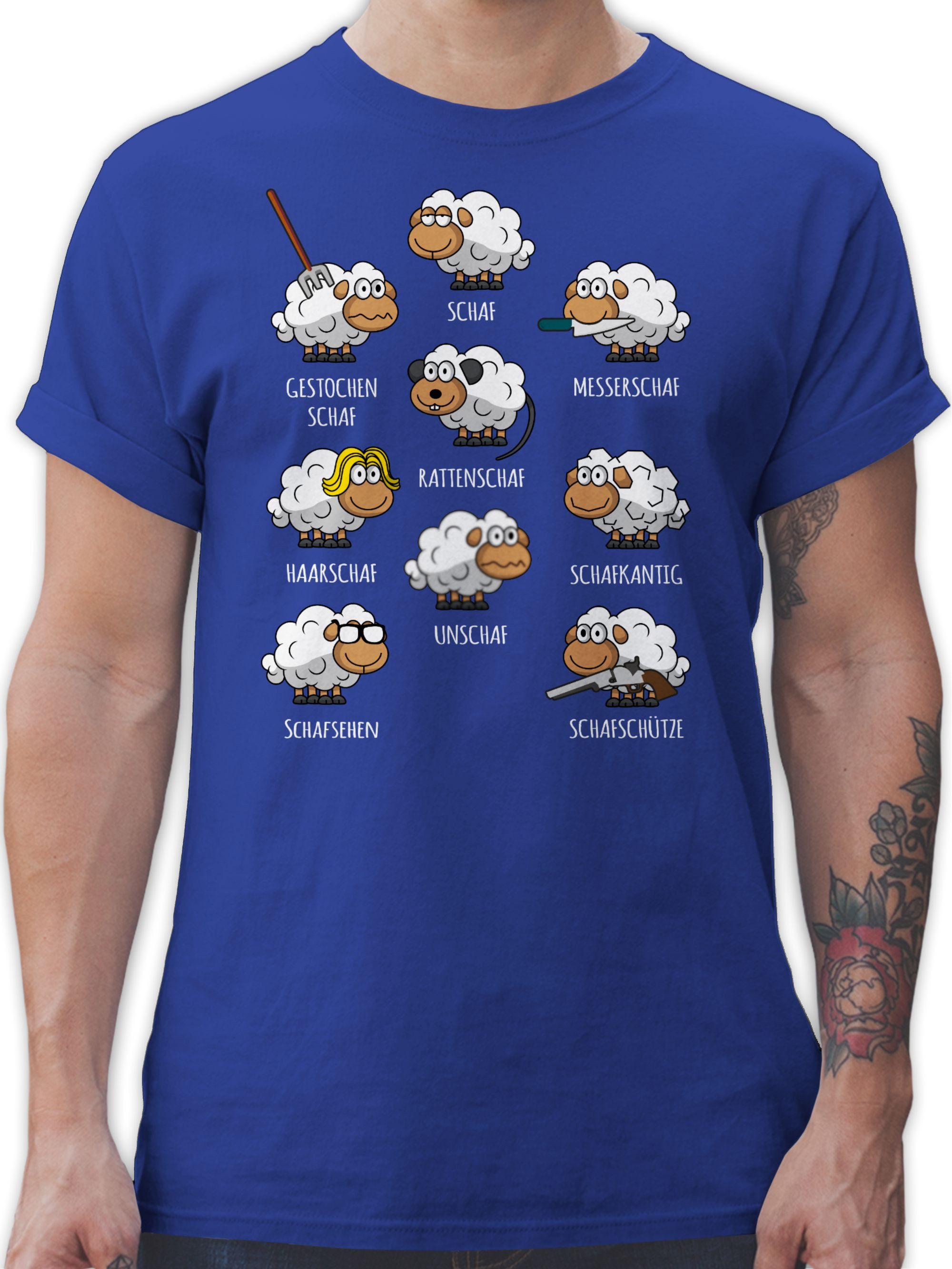Shirtracer T-Shirt Schafe Schäfchen Schäfer Schaf günstig online kaufen