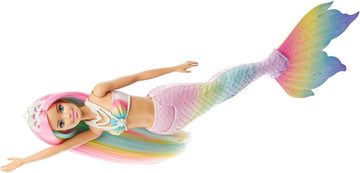 Barbie Meerjungfrauenpuppe Puppe, Dreamtopia Regenbogenzauber Meerjungfrau mit Farbwechsel