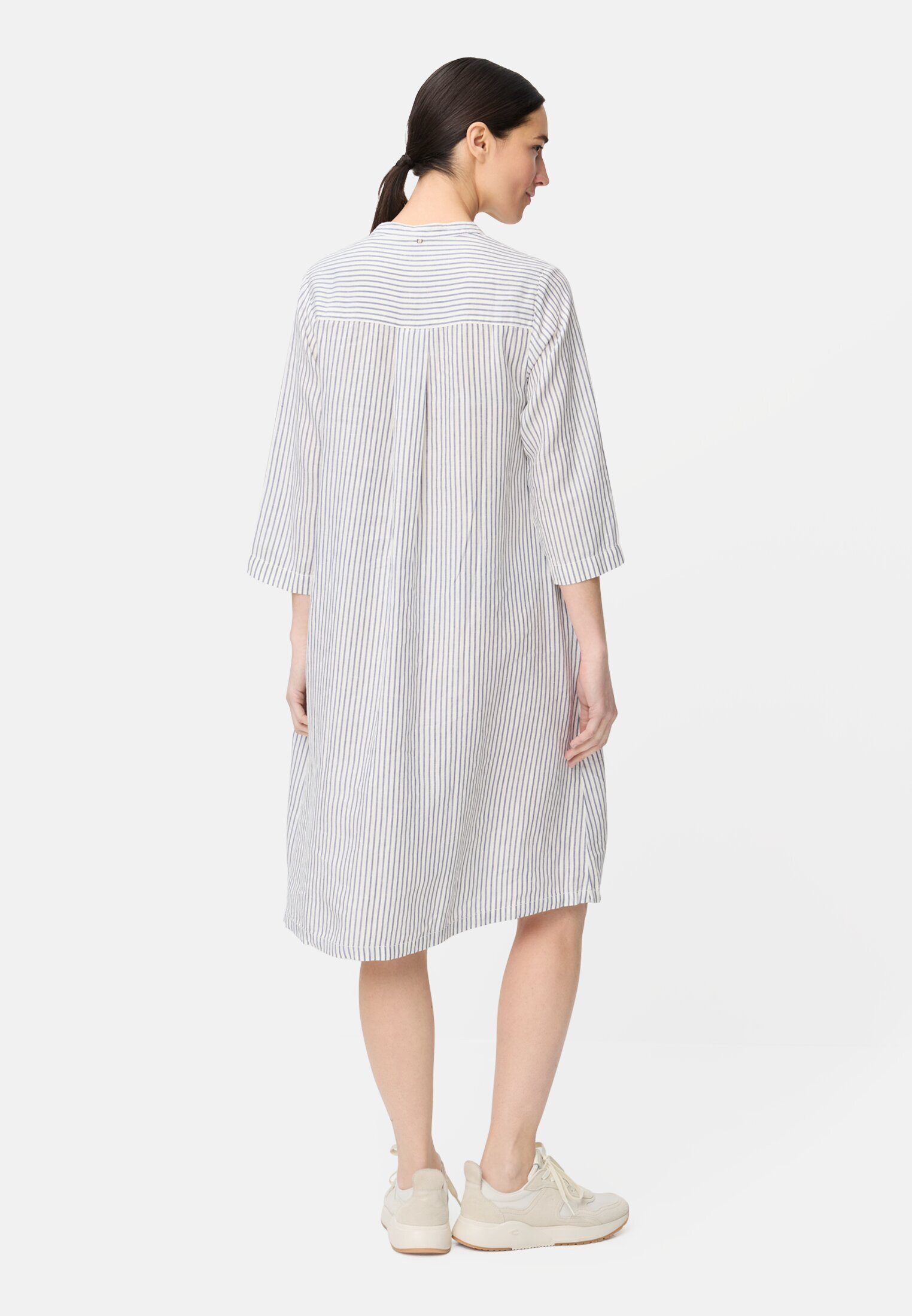 camel active Sommerkleid mit Knopfleiste Dreiviertelarm