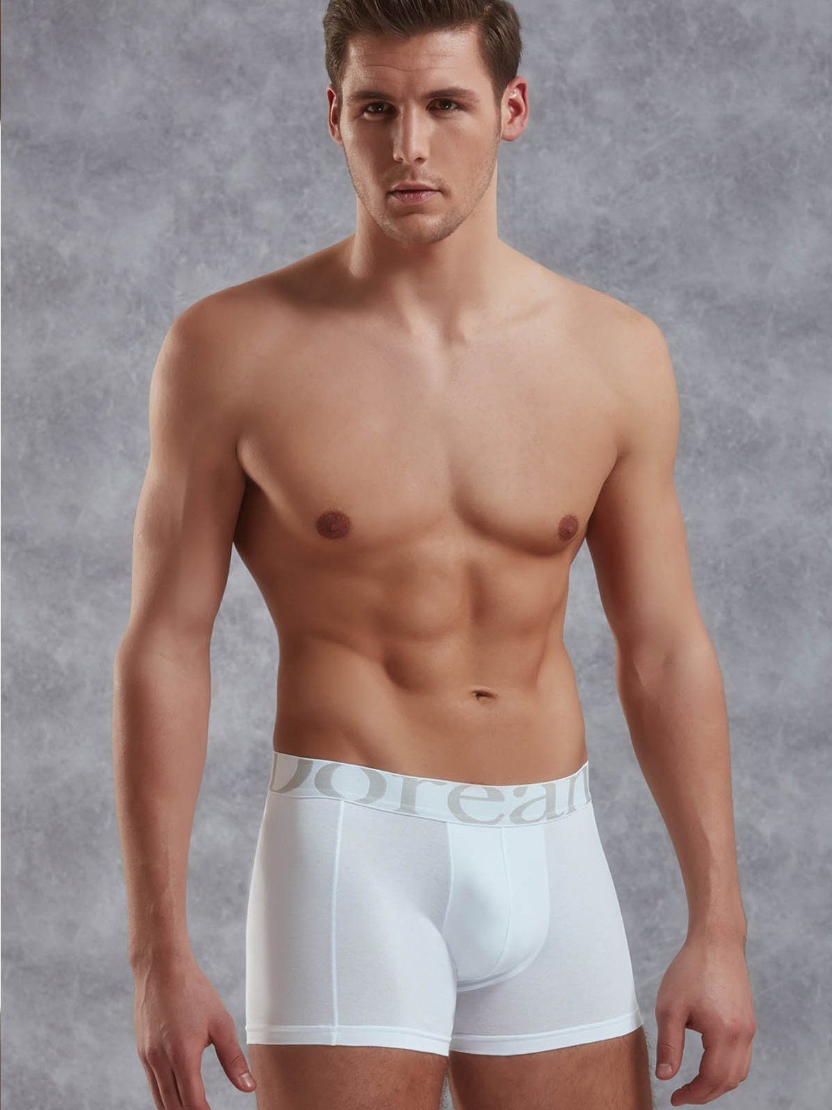 Doreanse Underwear Boxershorts hochwertige Herren Boxer Pants Männer Hipster DA1777 Weiß