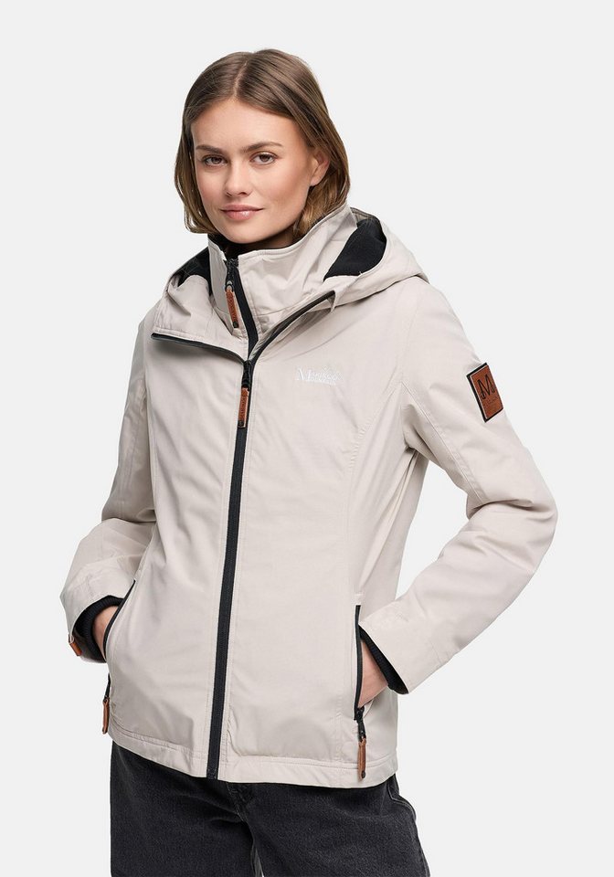 Marikoo Outdoorjacke Erdbeere sportliche Funktionsjacke mit Kapuze