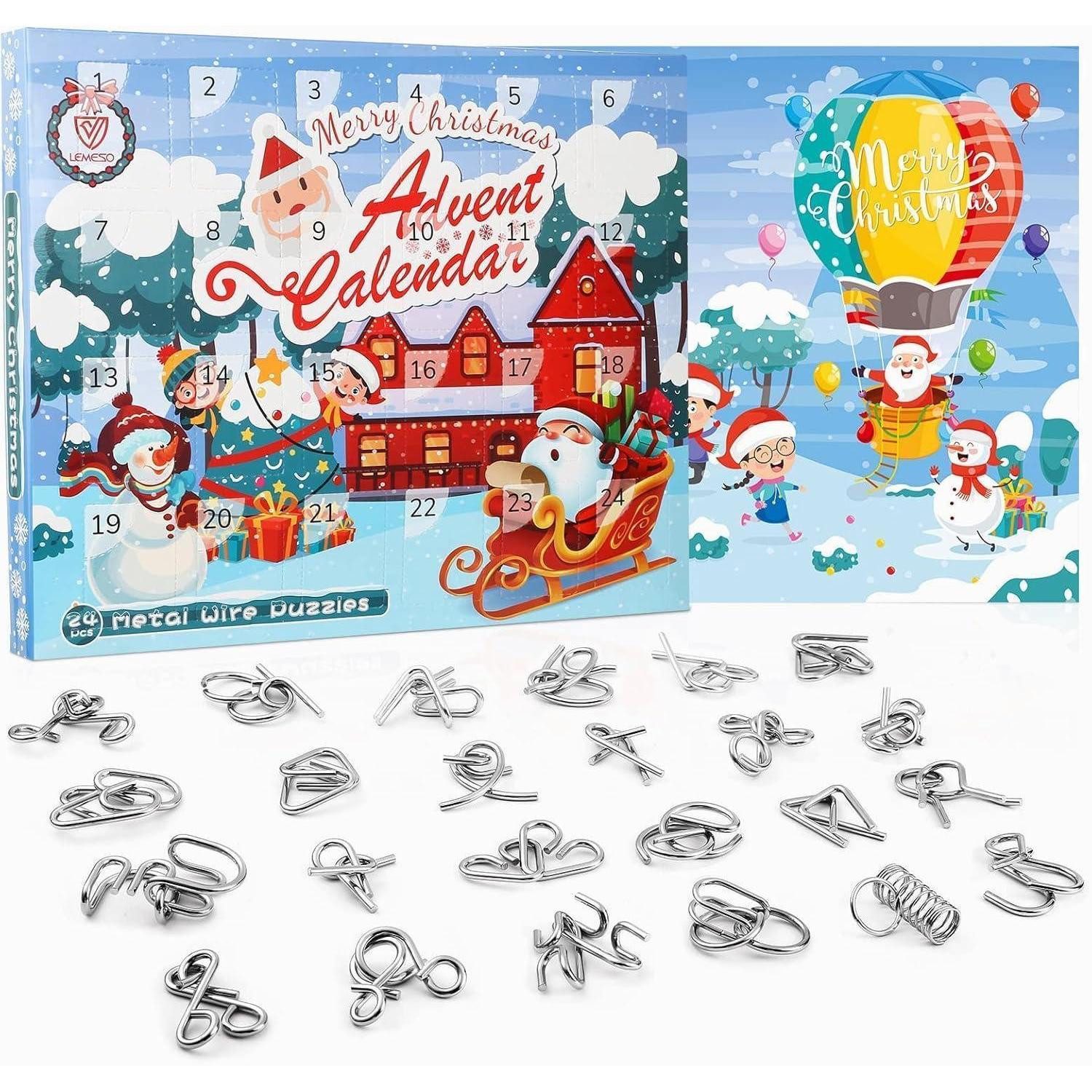 LuxusKollektion Spielzeug-Adventskalender Metall Knobelspiele 24 Adventskal günstig online kaufen