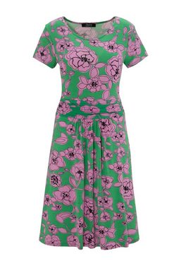 Aniston SELECTED Sommerkleid mit Taillenbund und trendy Blumendruck - NEUE KOLLEKTION