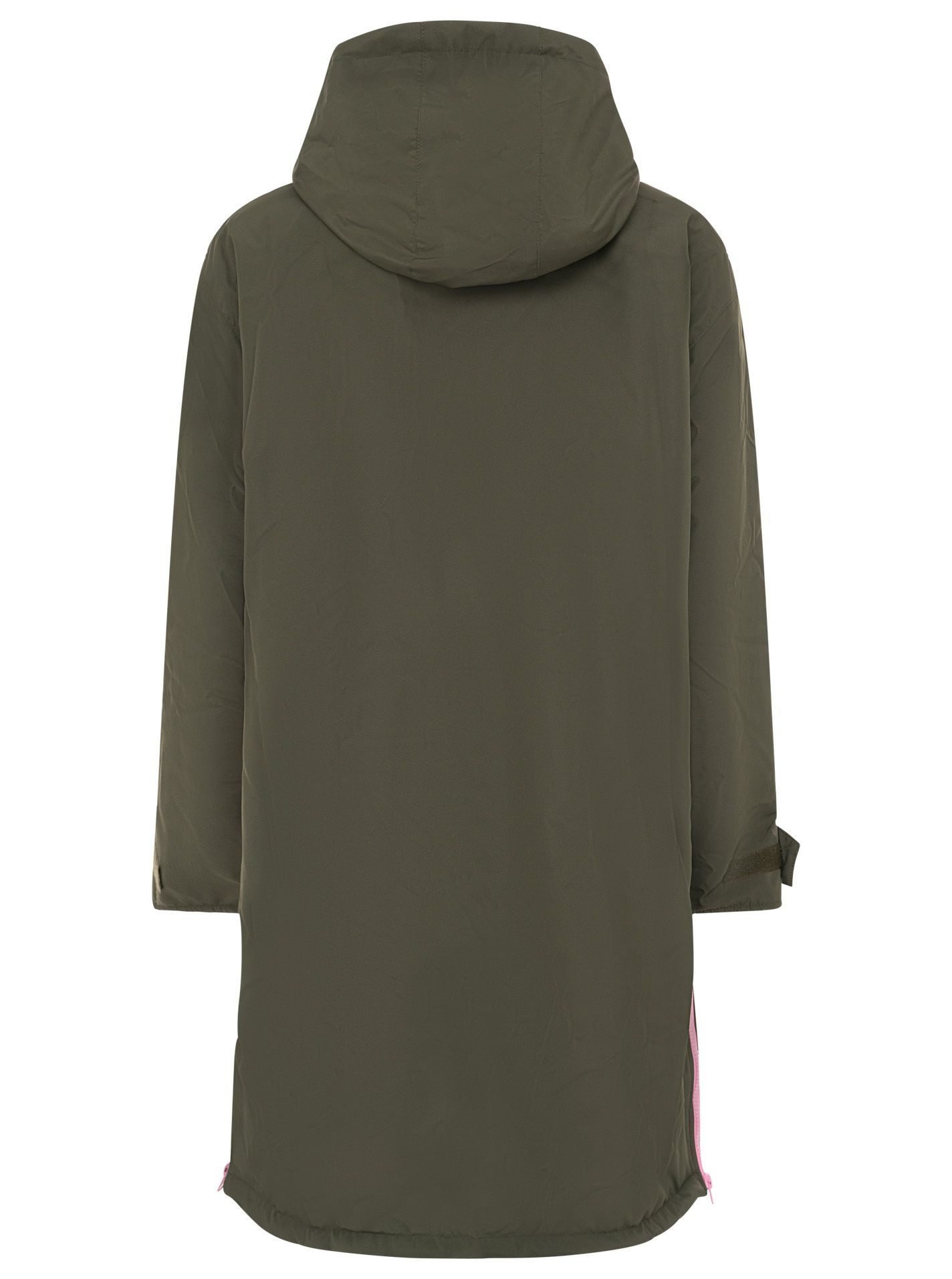 Zwillingsherz Kurzmantel "Oversize Windjacke ZH" seitliche Taschen, Kapuze, Reißverschluss, Teddy Futter, Oversized – Bild 4 von 5