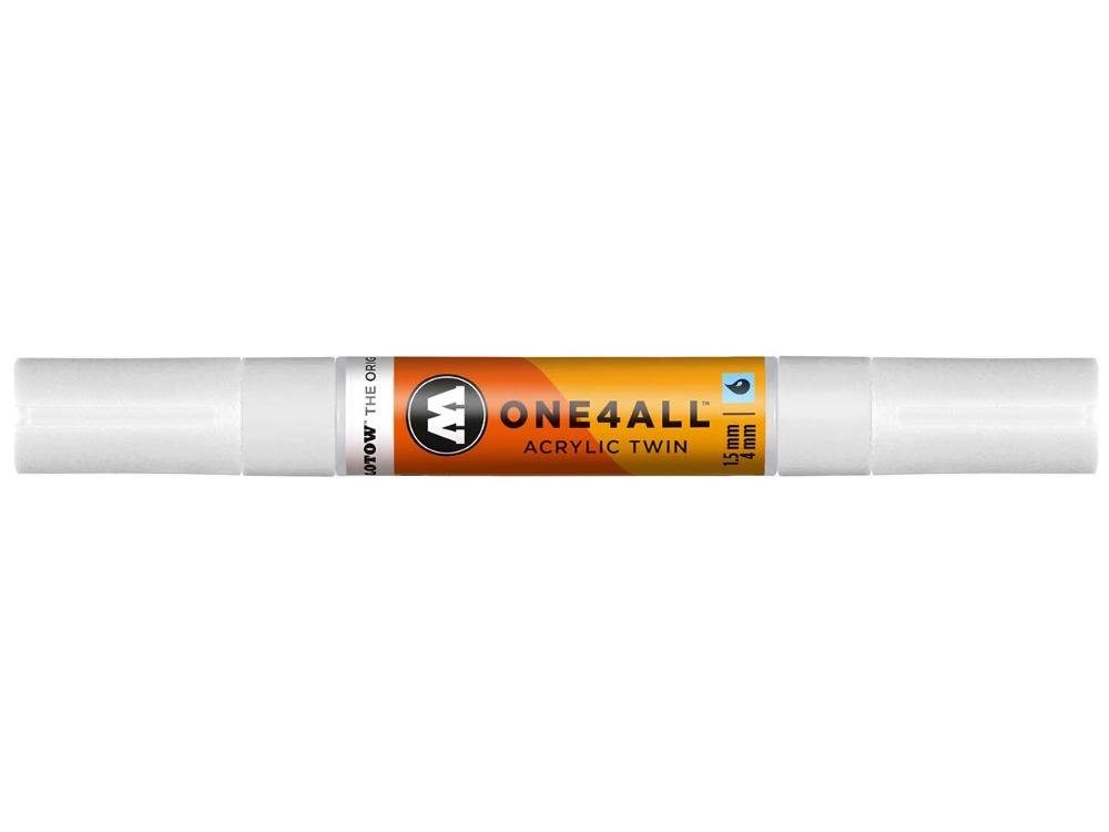 MOLOTOW Permanentmarker MOLOTOW Acryl signalweiß 'One4All Twin' Permanent-Marker