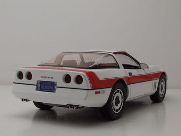 GREENLIGHT collectibles Modellauto Chevrolet Corvette C4 1984 weiß rot A-Team Modellauto 1:18 Greenlight, Maßstab 1:18