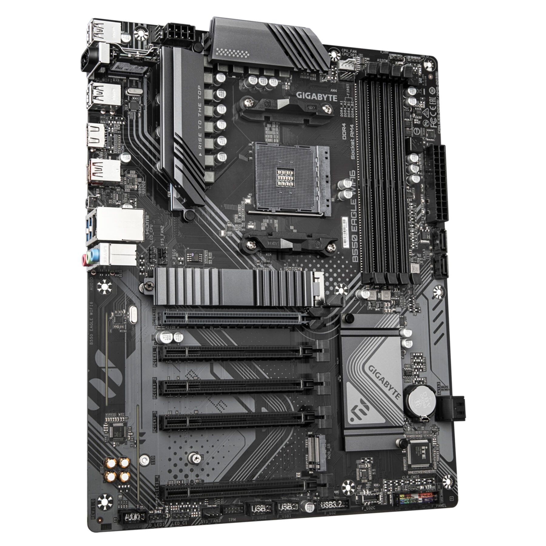 Gigabyte B550 EAGLE WIFI6 Mainboard – AMD Ryzen 5000 G-Serie CPUs, 10+3+1 Phase Mainboard