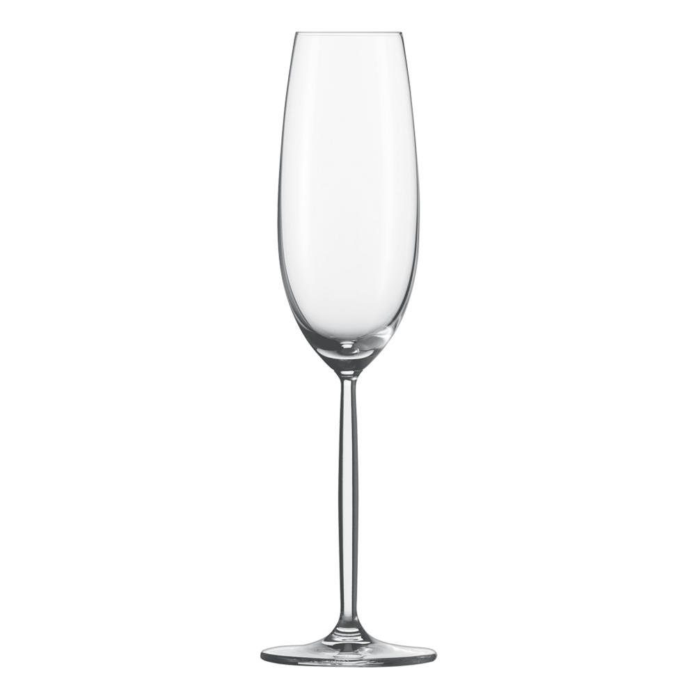 Zwiesel Glas SCHOTT-ZWIESEL Gläser-Set Sektglas mit Moussierpunkt 6er Set, Glas