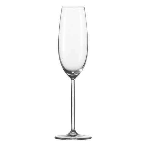 SCHOTT-ZWIESEL Gläser-Set Sektglas mit Moussierpunkt 6er Set, Glas