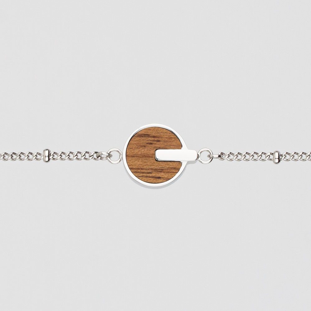 Holzkern Armband Opacity Armband mit rundem Holz Anhänger - Holzkern Modell: Jewelry