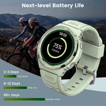 KOSPET Eigens Design für Frauen Smartwatch (1,3 Zoll, Android iOS), Fitnessuhr Armbanduhr mit 50M Wasserdicht 70 Sportmodi 24H Pulsmesser
