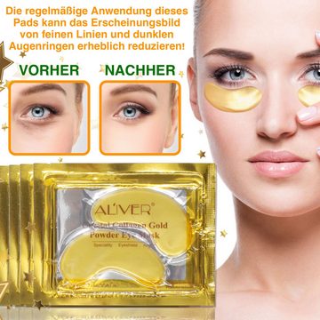 ALIVER Augenpads Crystal Collagen Gold Eye Mask Anti Aging Aliver, 25-tlg., Augenpads