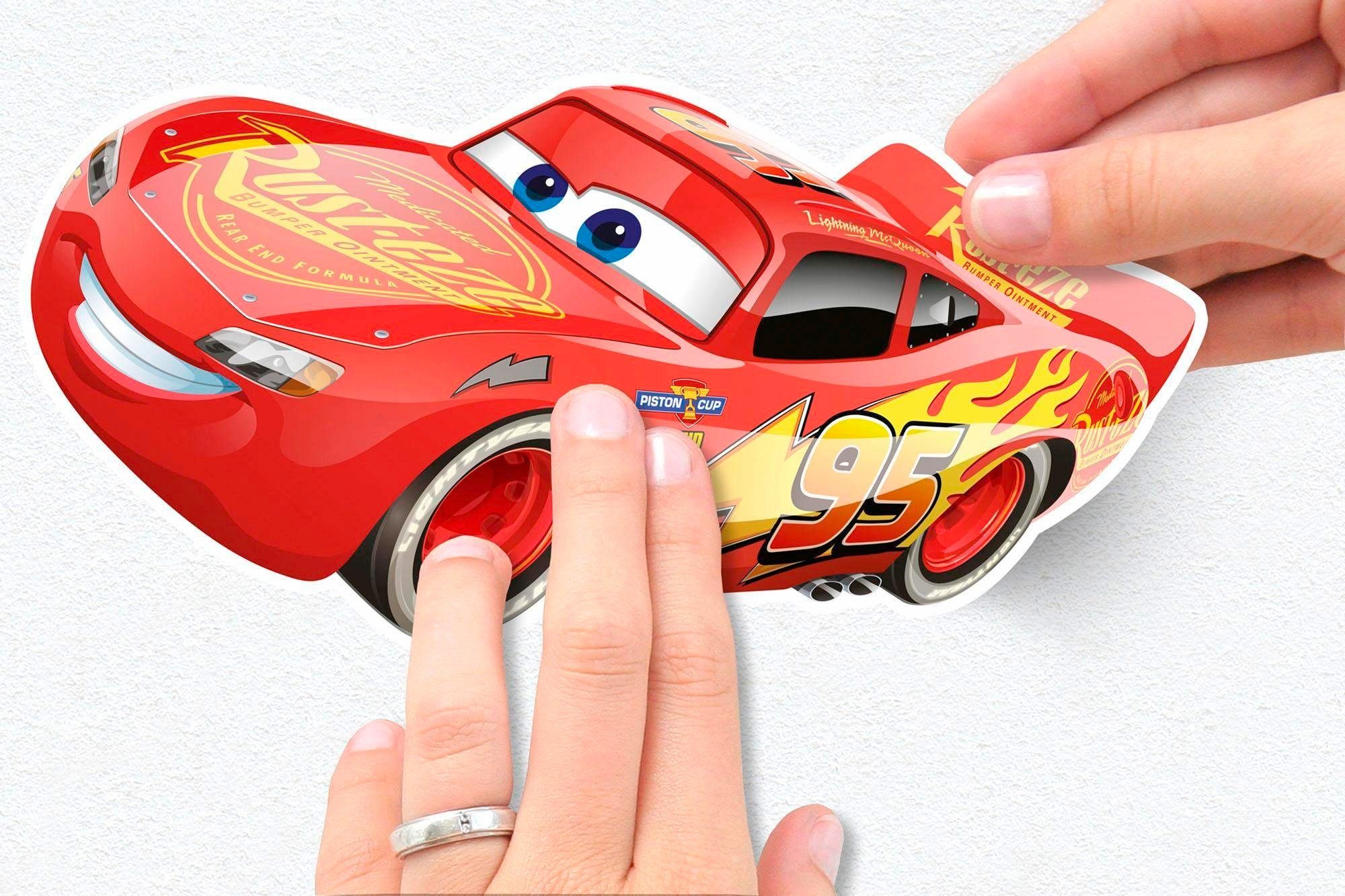 Komar Wandtattoo Cars3 - Größe 50 x 70 cm, selbstklebend, Wandsticker, Kinderzimmer