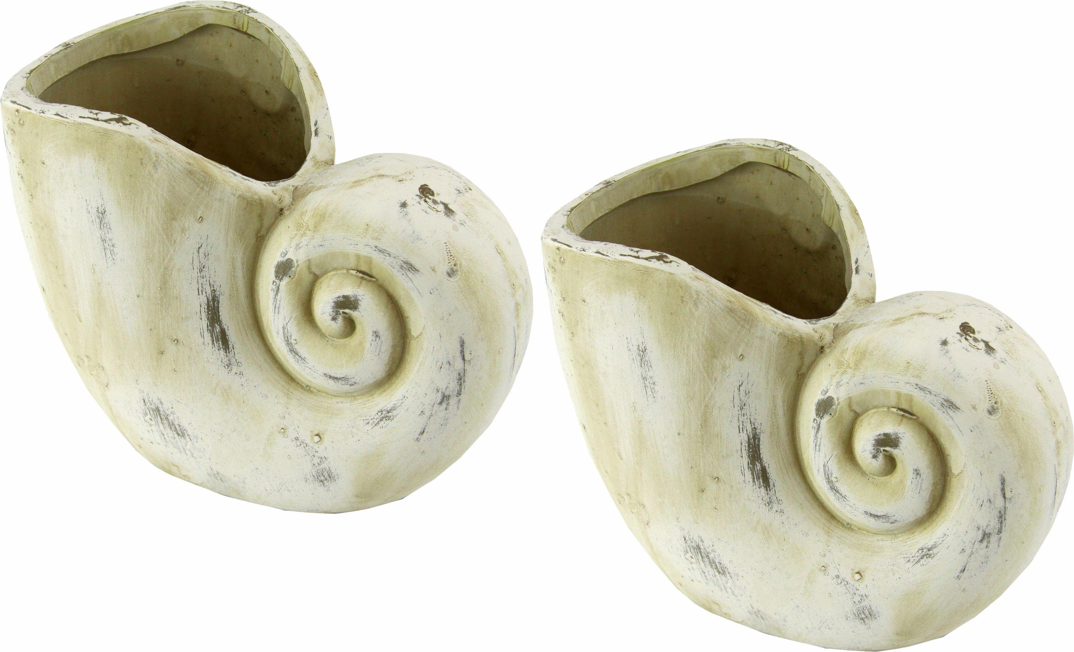 I.GE.A. Übertopf Pflanzgefäß Muschel (Set, 2 St) günstig online kaufen