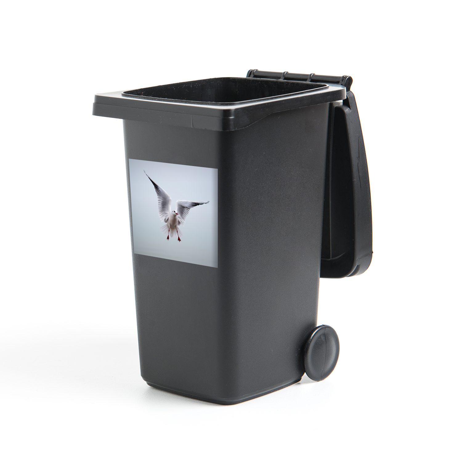 MuchoWow Wandsticker Möwe - Flügel - Vogel (1 St), Mülleimer-aufkleber, Mülltonne, Sticker, Container, Abfalbehälter