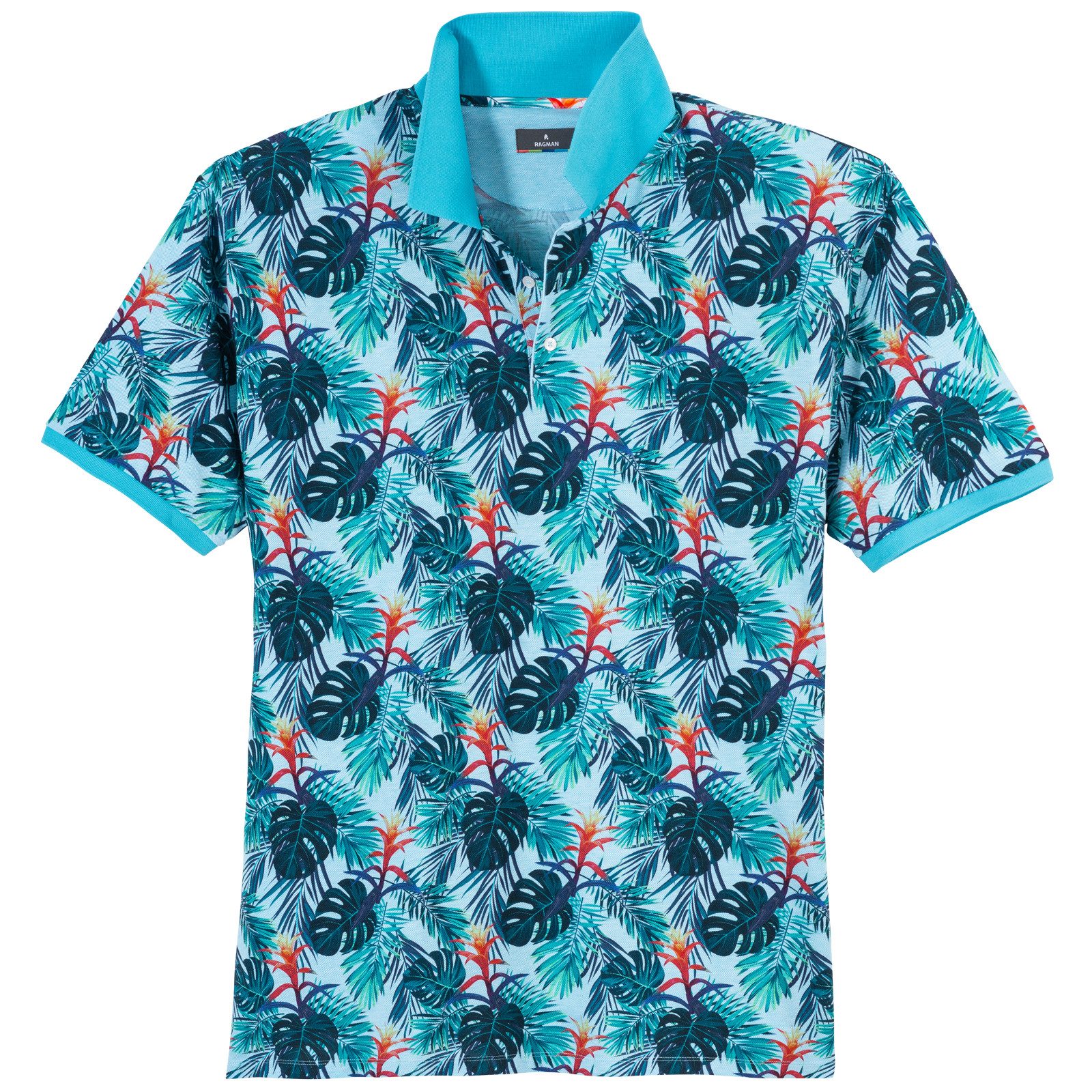 RAGMAN Poloshirt Ragman Poloshirt XXL Alloverprint günstig online kaufen