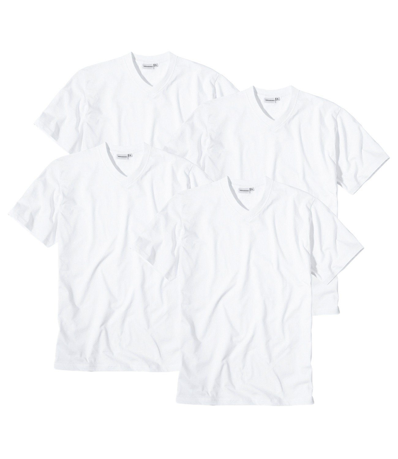 GÖTZBURG Unterziehshirt V-Neck T-Shirt (4-St) ohne Seitennaht günstig online kaufen