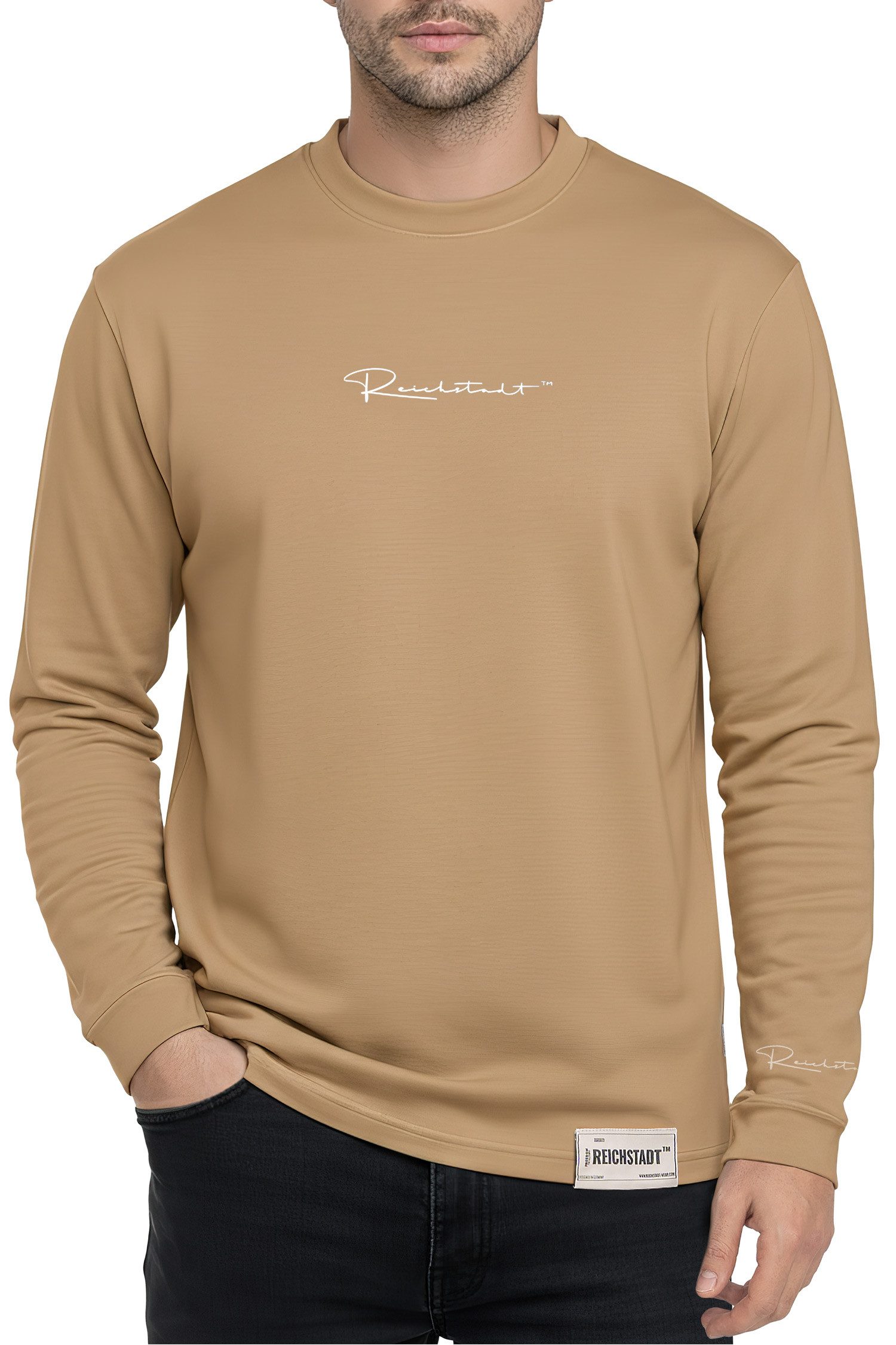 Reichstadt Longsleeve Oversize Langarm Shirt 23RS042 mit Stitching auf der günstig online kaufen
