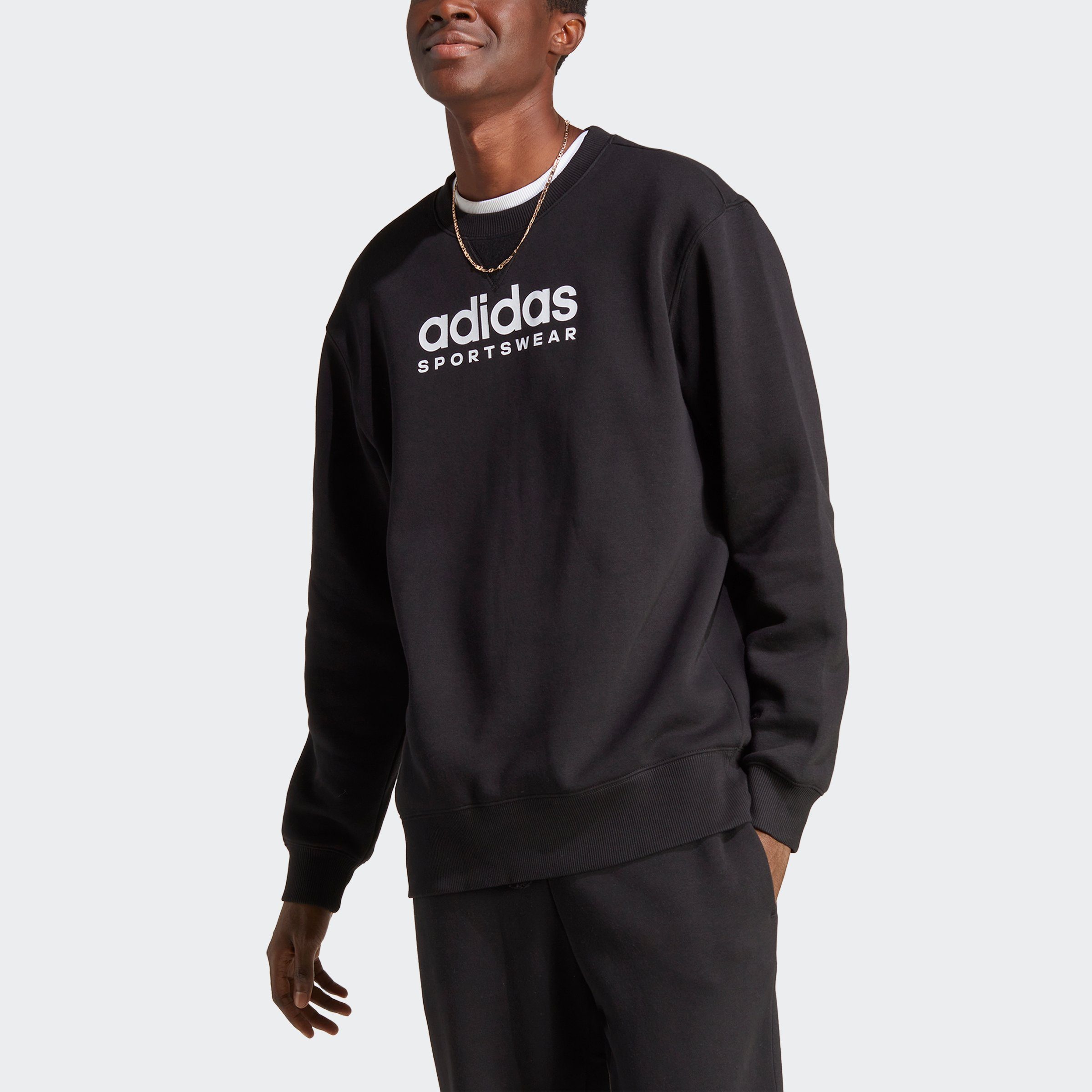 adidas Black Sweatshirt ALL GRAPHIC SZN FLEECE Sportswear