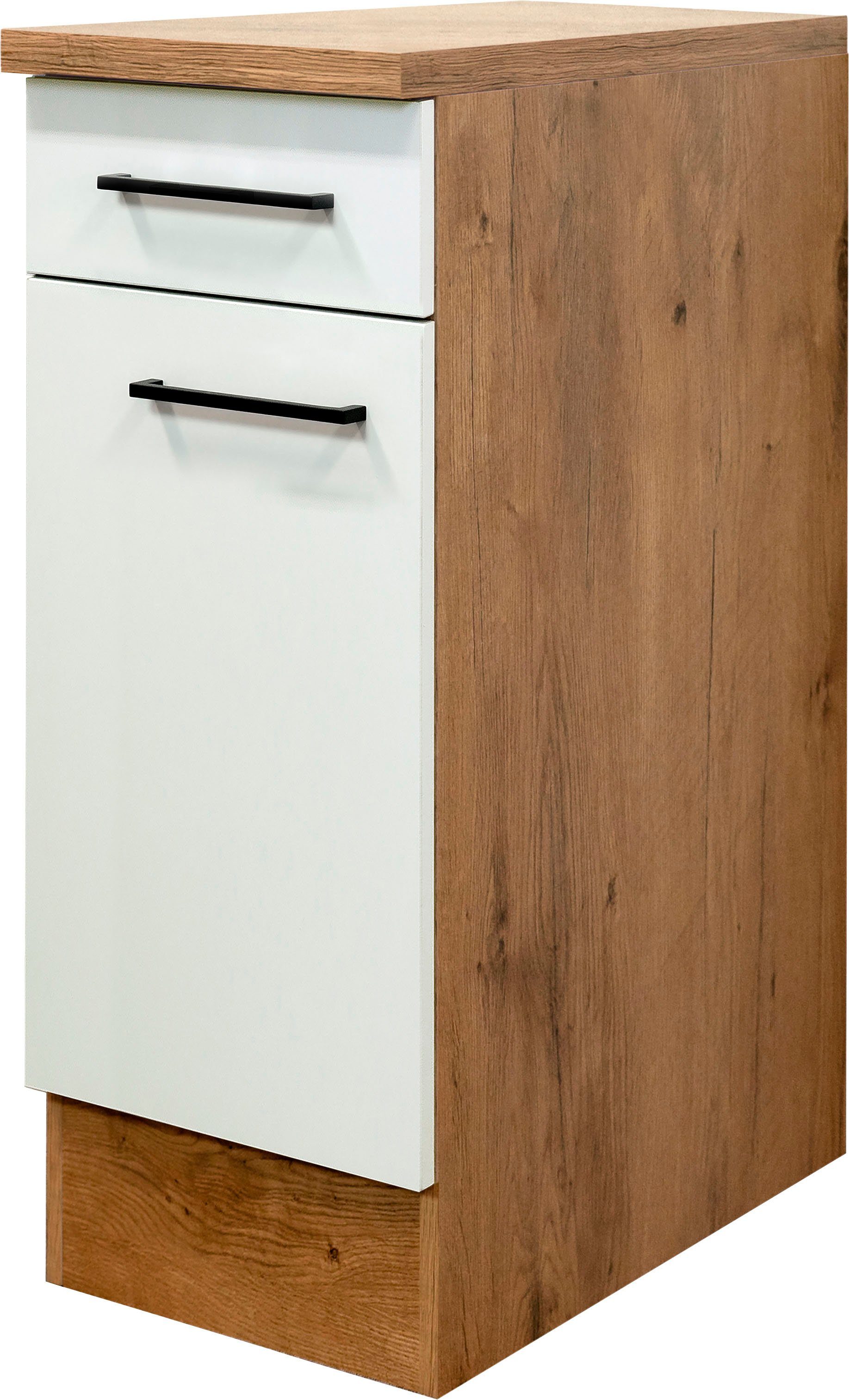 Flex-Well Unterschrank Vintea (B x H x T) 30 x 85 x 60 cm, mit Metallgriffen