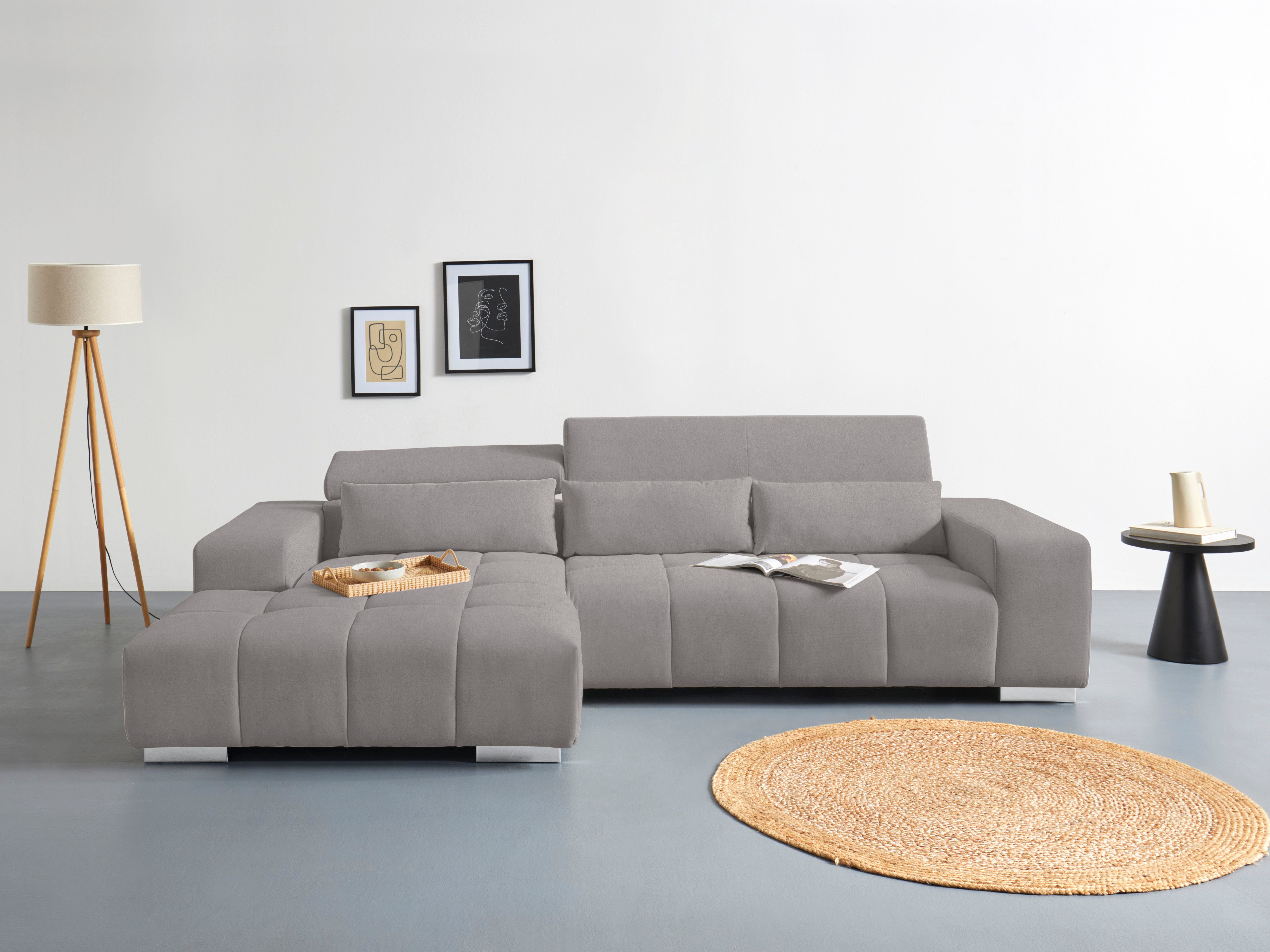 COTTA Ecksofa Orion L-Form, mit Kopfteilverstellung günstig online kaufen