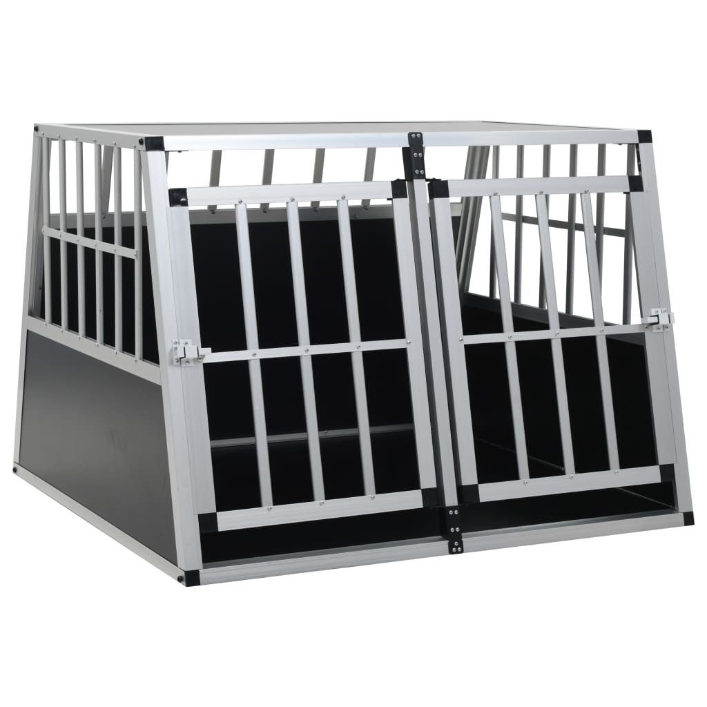 vidaXL Hundezwinger Hundetransportbox mit Doppeltür 94 x 88 x 69 cm