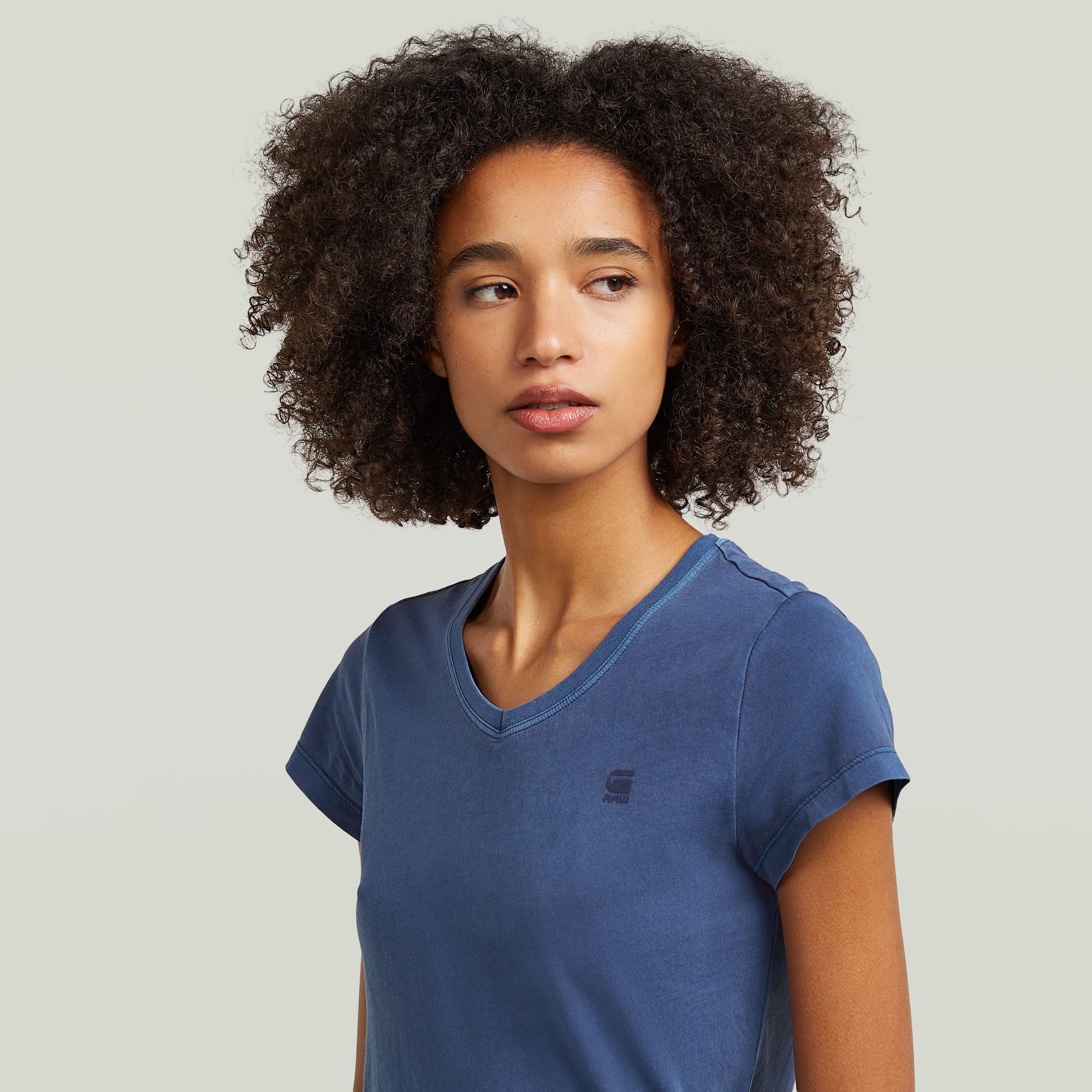 G-STAR V-Shirt Eyben mit Label