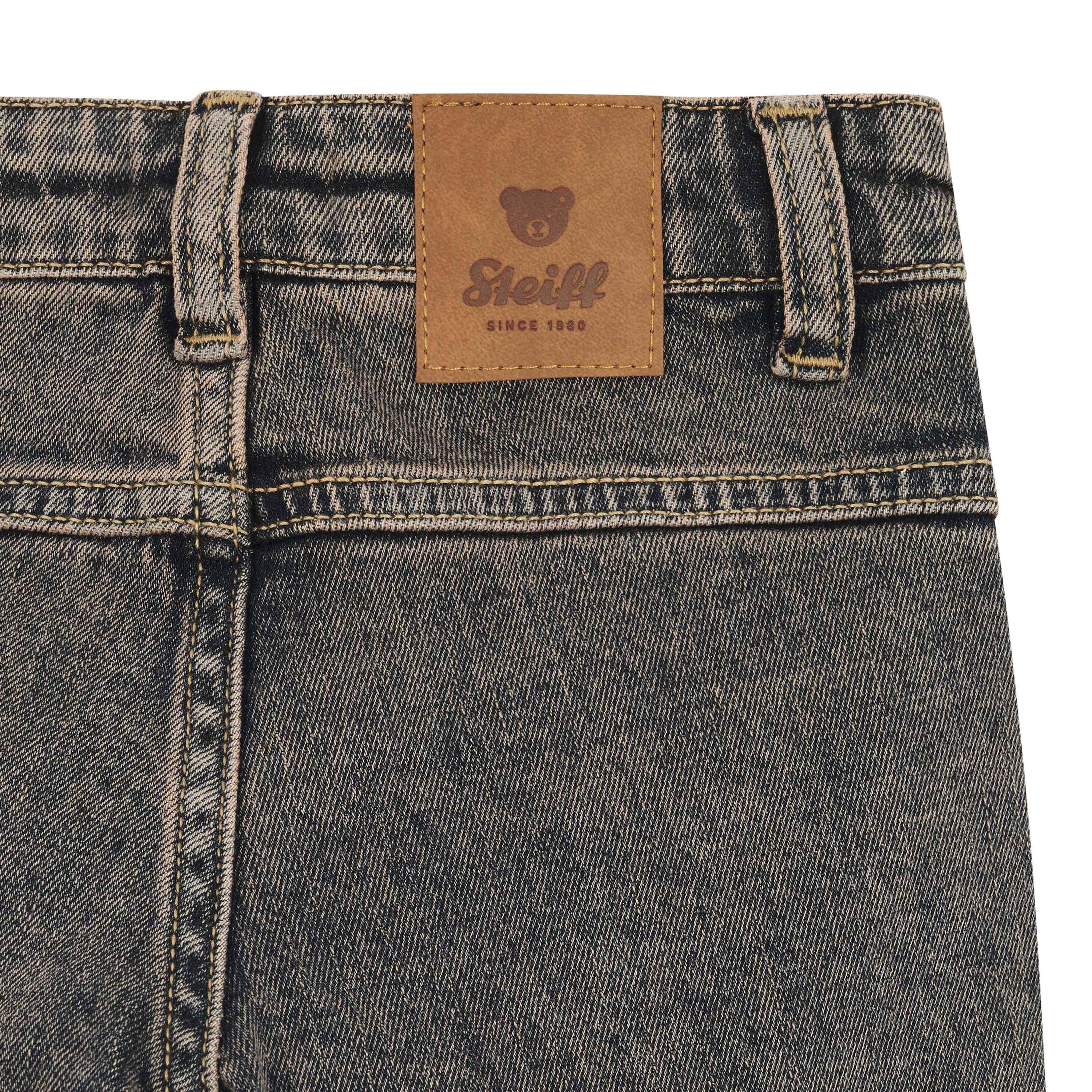 Steiff Regular-fit-Jeans Jeanshose Western Core, verstellbarer Bund