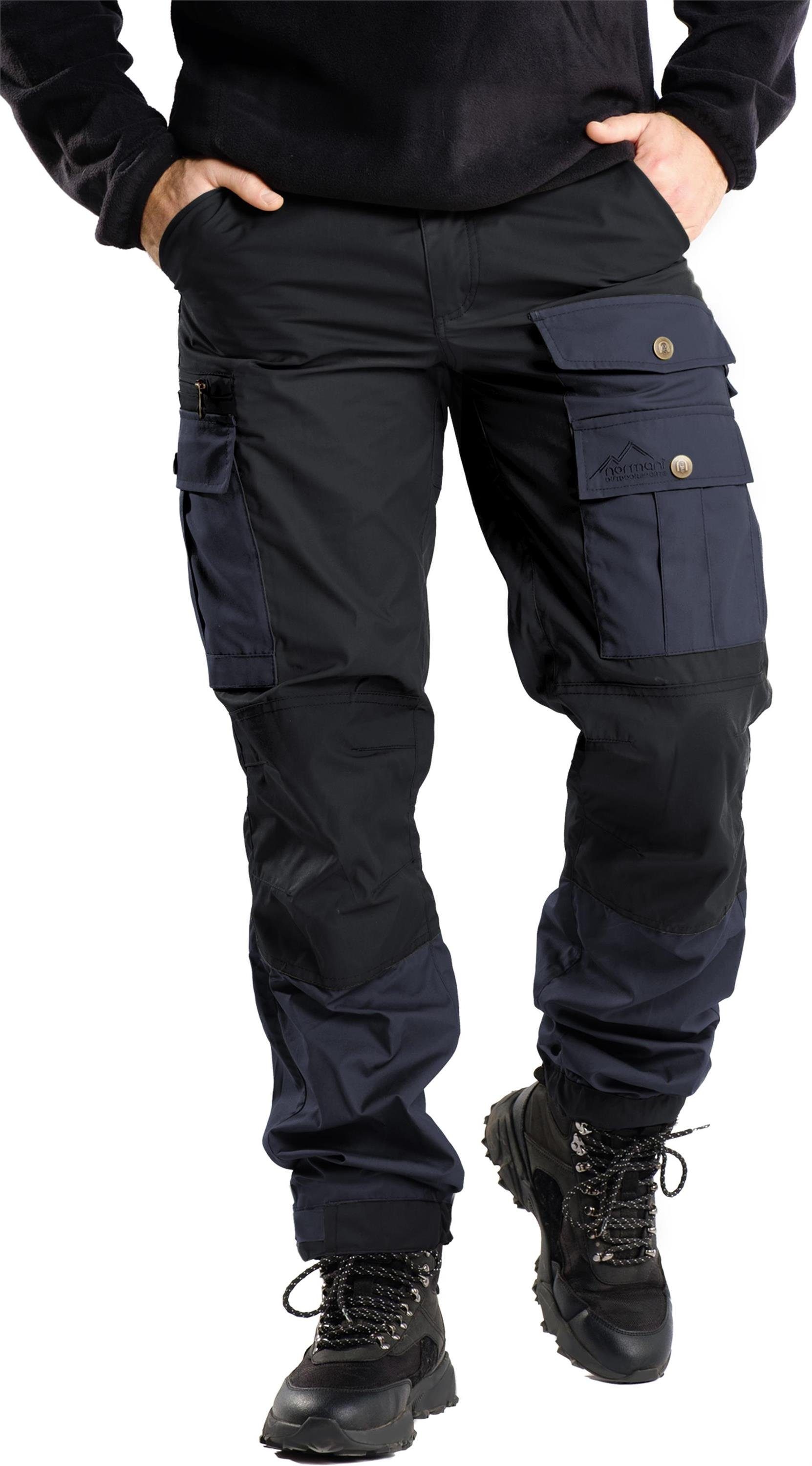 Outdoorhose Herren Wanderhose normani Outdoorhose - Wachsbeschichtete Funktionshose Blau/Navy