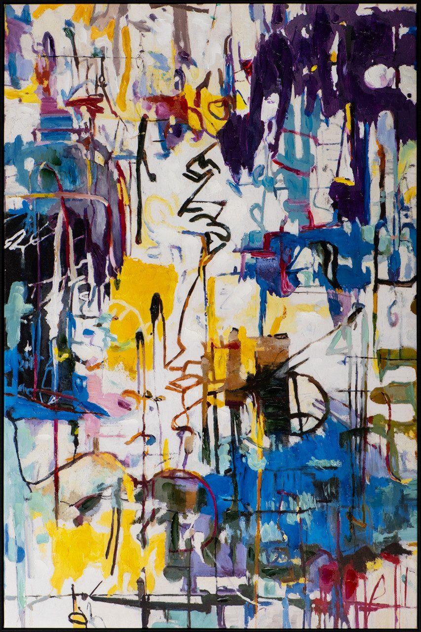 ArtUniverse Gemälde Colourful Energy Abstrakt Bunt 100 x 150 cm, Abstrakt