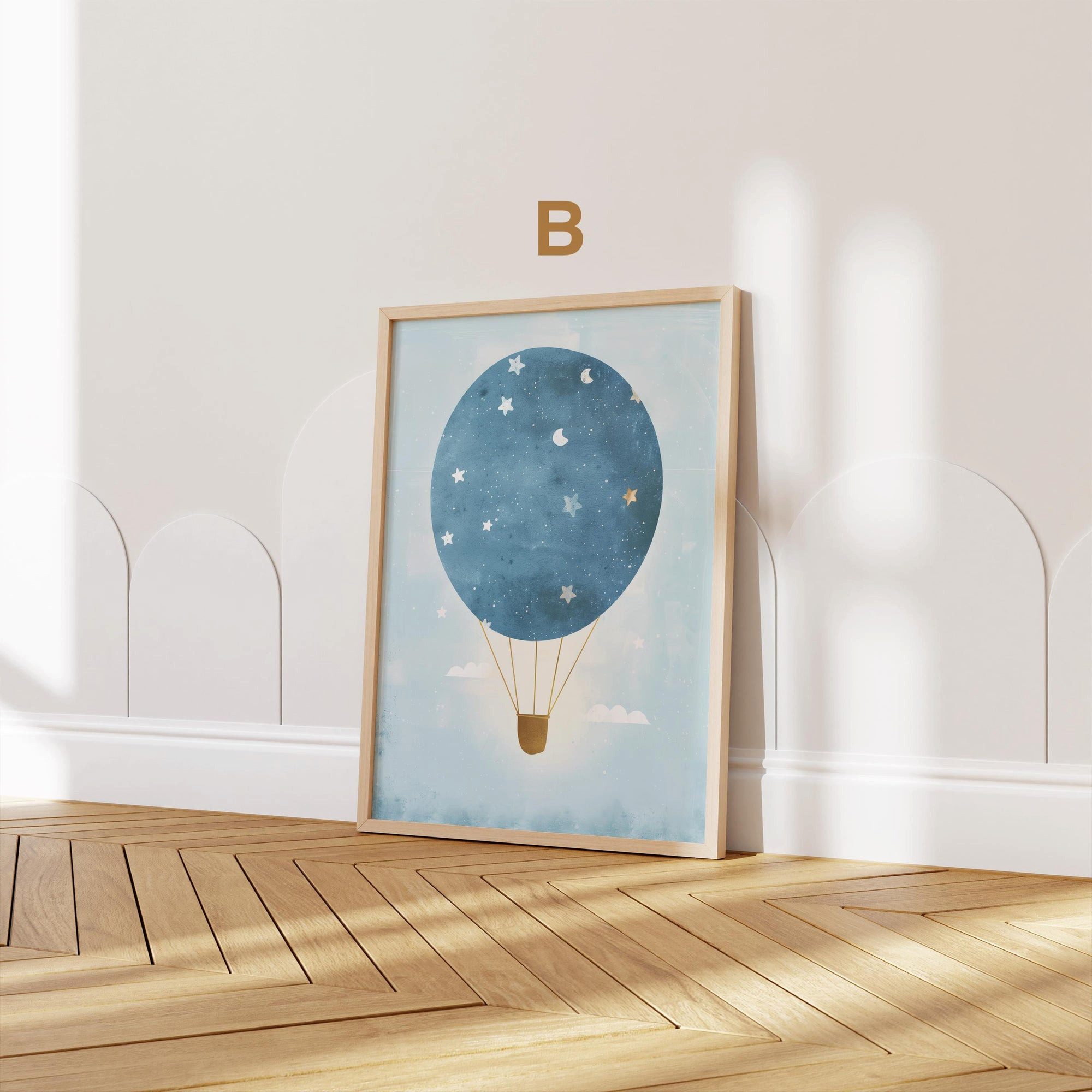 JUSTGOODMOOD Poster Kinderzimmer Premium ® Heißluftballon günstig online kaufen