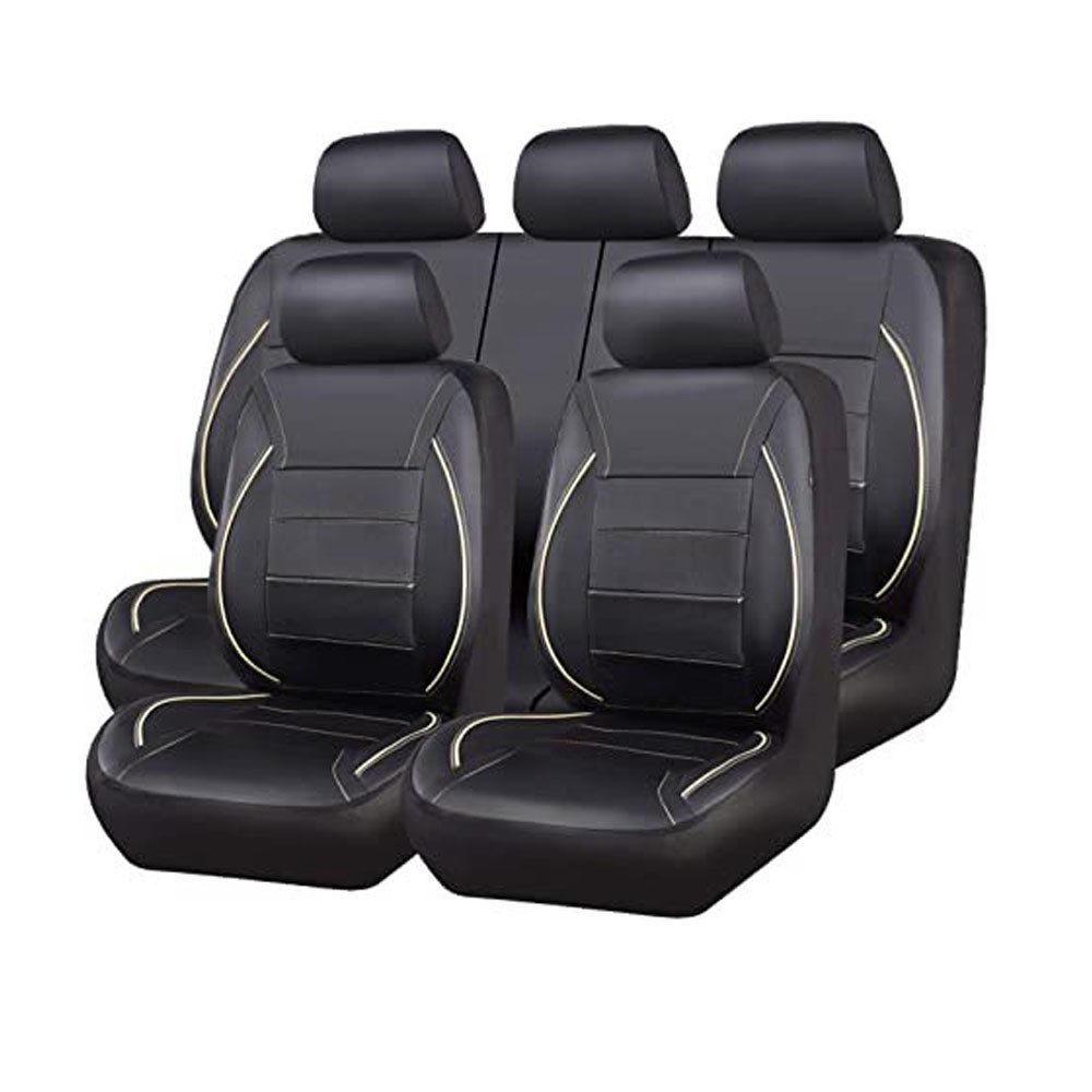GarveeMore Autositzbezug Universal 9 Stück Autositzbedeckungen Vollständiges Set 5-Sitz