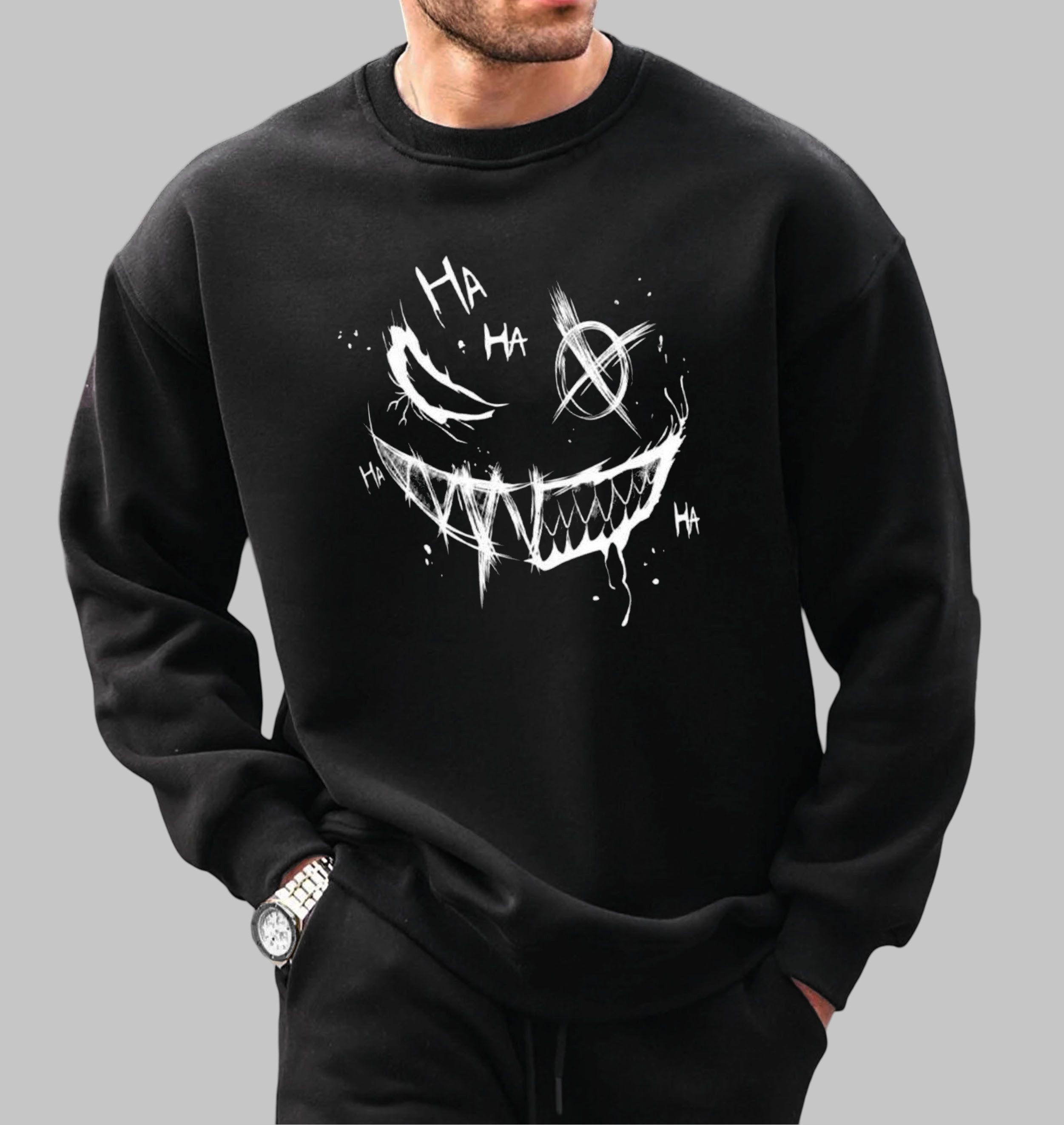 RMK Rundhalspullover Herren Pullover Langarmshirt Sweatshirt Pulli Smile Sm günstig online kaufen