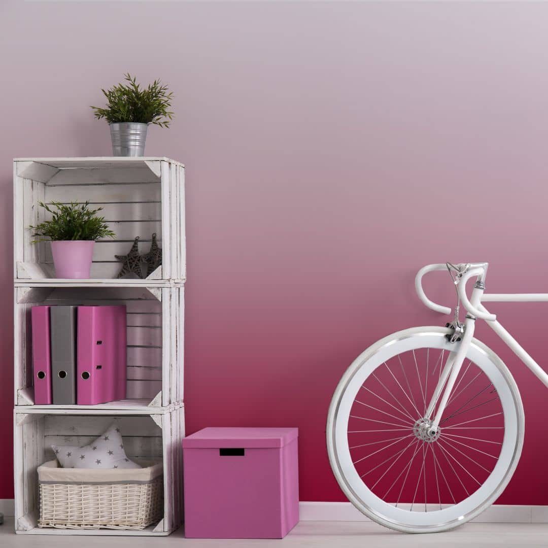 K&L Wall Art Fototapete Mädchenzimmer Rosa Vliestapete Pink Kindertapete Babyzimmer Deko, Kinder Motivtapete groß, Traumhafte Vlies-Fototapeten für Kinderzimmer, hergestellt in Berlin