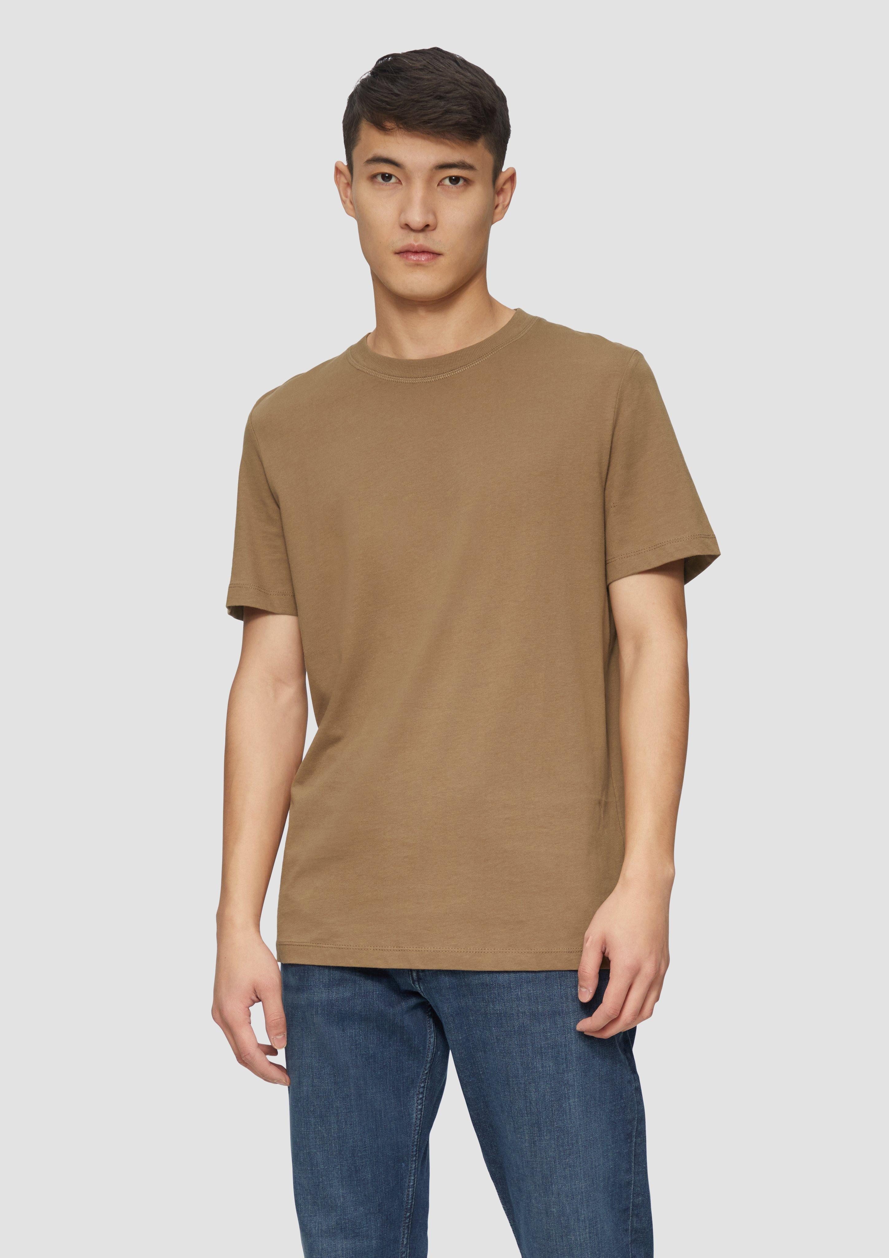 s.Oliver Kurzarmshirt Softes Baumwoll-T-Shirt mit Crewneck günstig online kaufen