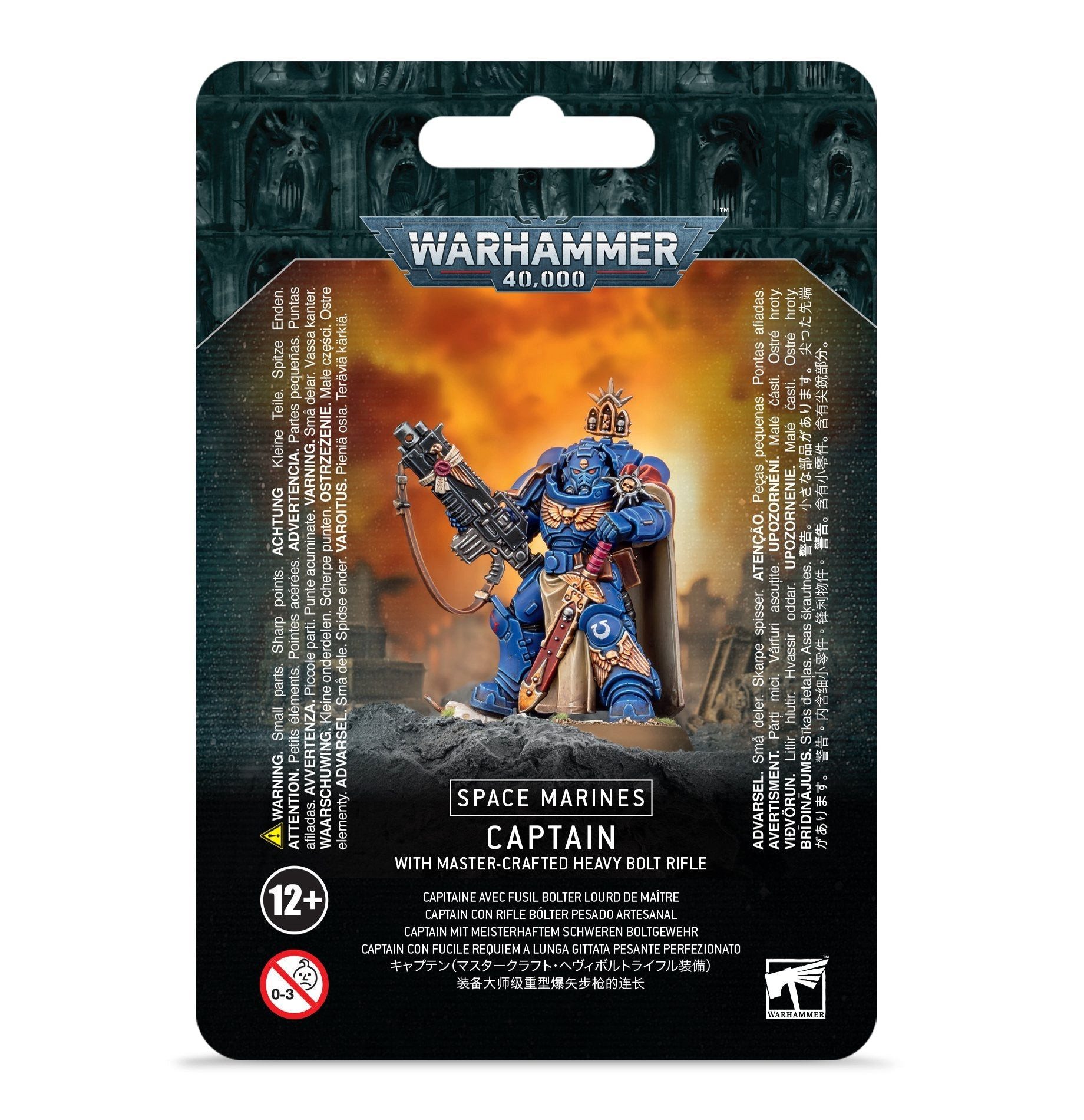 Games Workshop Spielfigur Warhammer 40.000 Space Marines Captain with maste günstig online kaufen