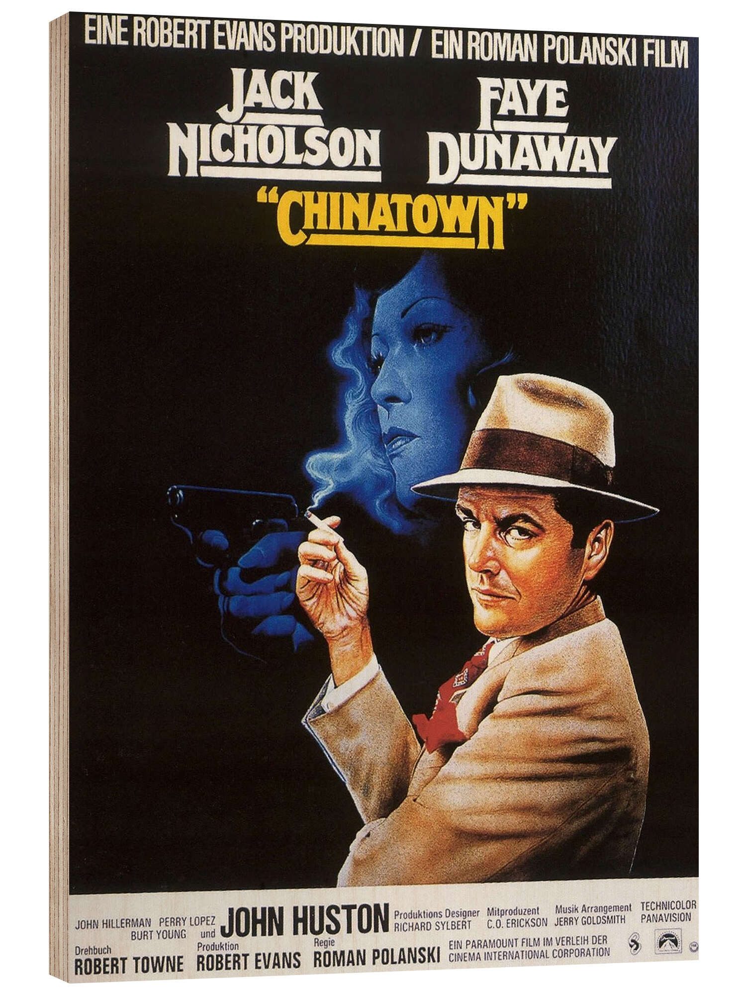 Posterlounge Wandbild Chinatown, Vintage Entertainment Collection, erhältlich als Poster, Leinwandbild, Wandsticker oder Acrylglasbild