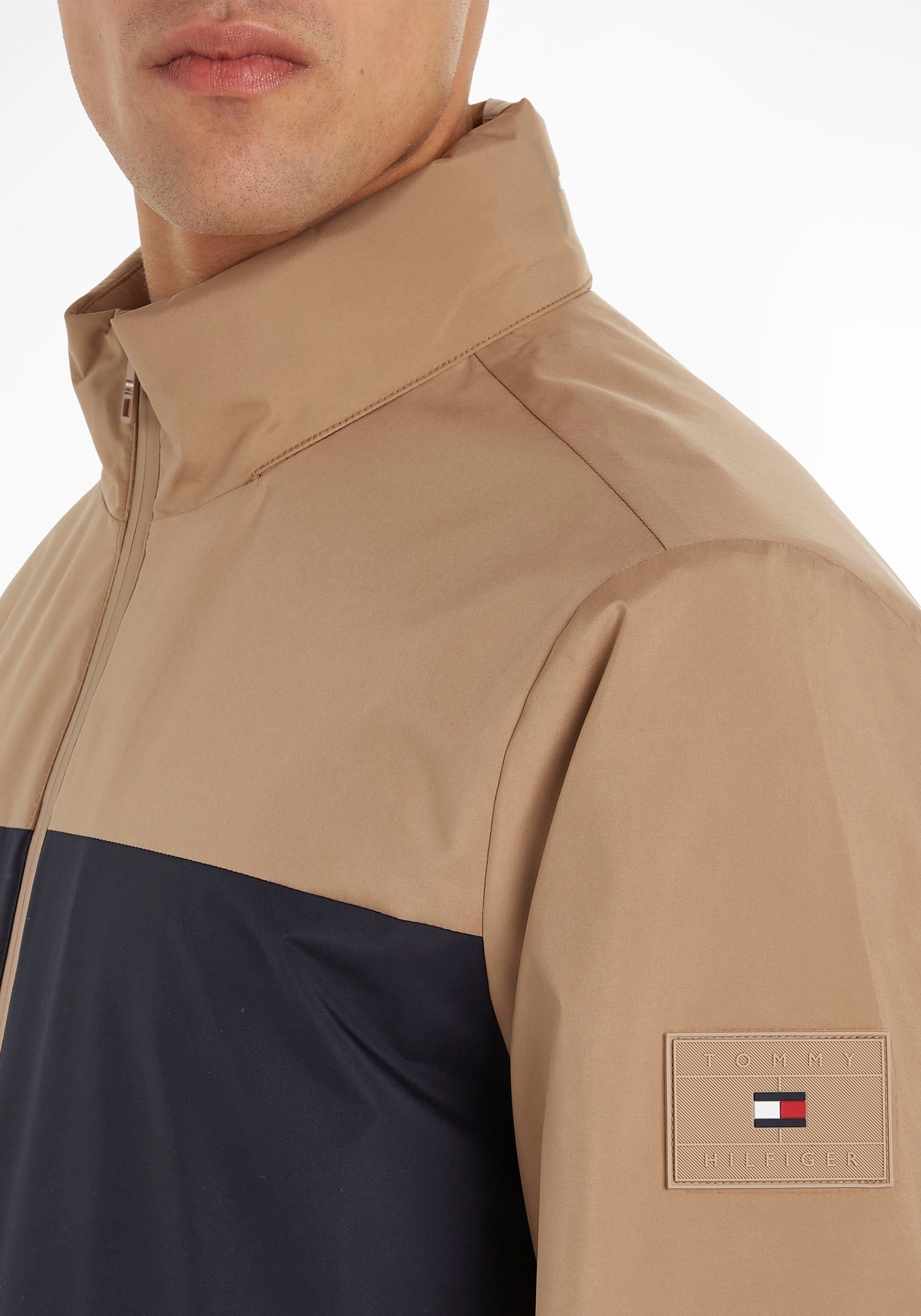 Design TH im REGATTA PROTECT Classic JACKET Khaki Tommy hochgeschlossenen Hilfiger Outdoorjacke