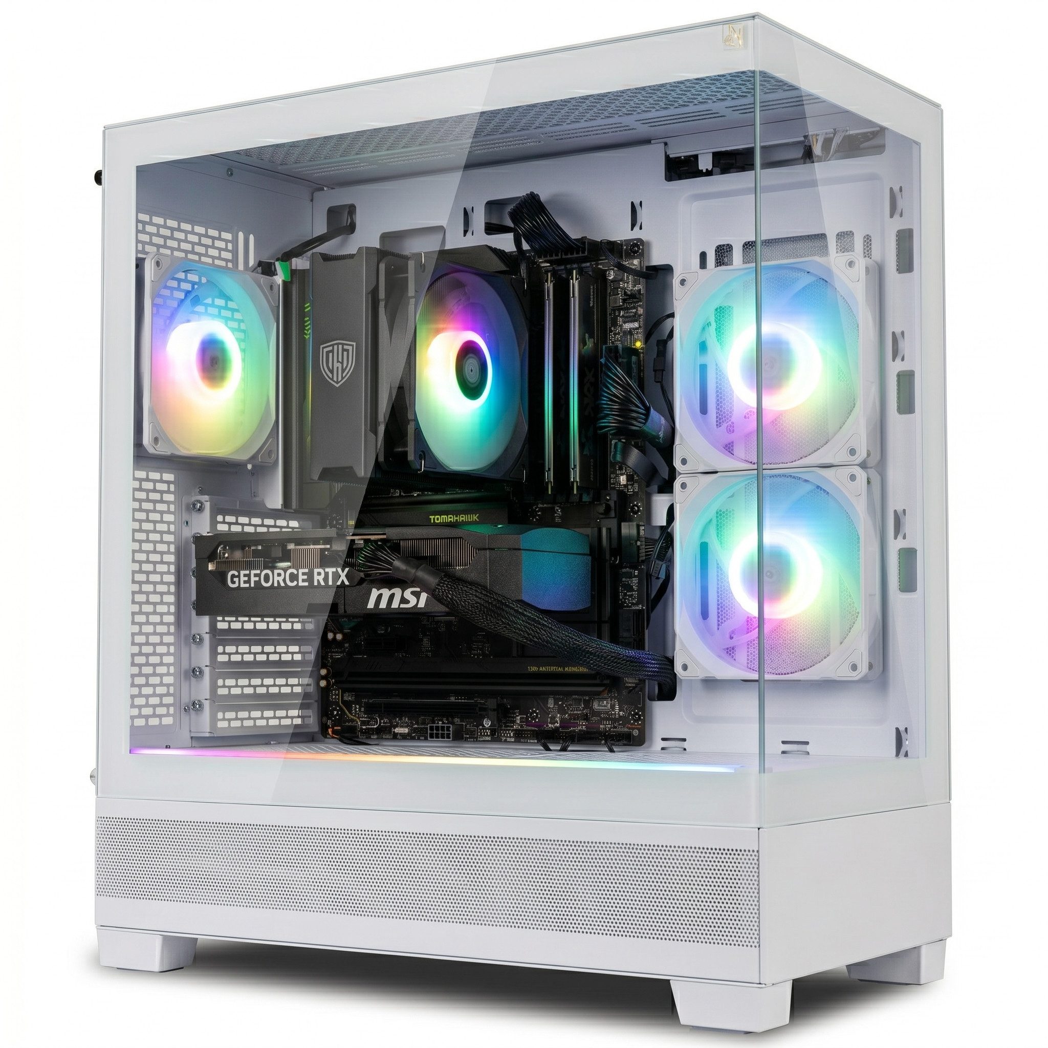 Meinpc AMD Ryzen 7 7800X3D mit RTX 5070 Gaming-PC (AMD Ryzen 7 7800X3D, RTX 5070, 32 GB RAM, 2000 GB SSD, Luft, Windows 11 Pro - RGB - Kingston)